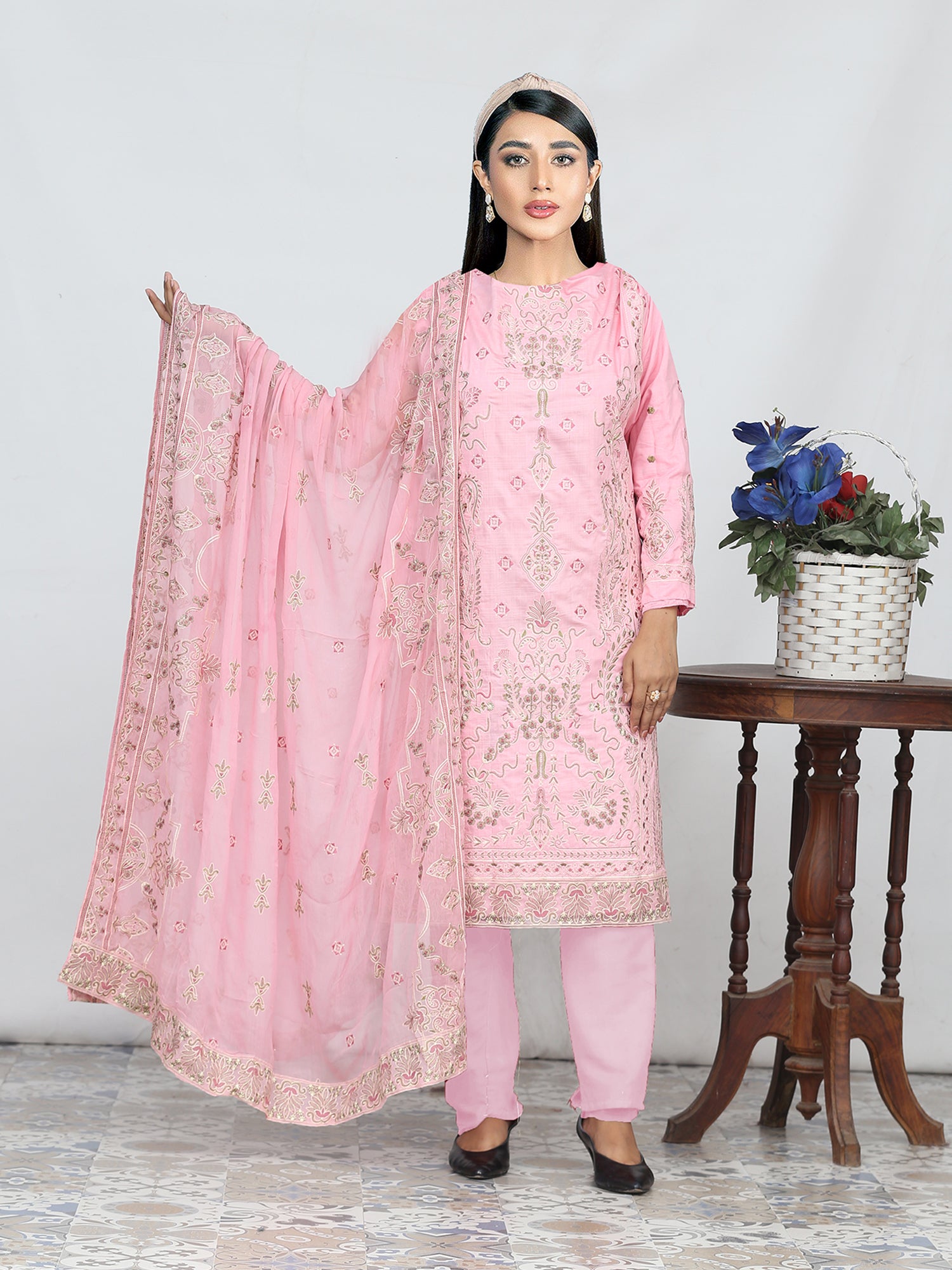 DIL-E-KHAS DG-853C (Unstitched Doria Viscose Collection)
