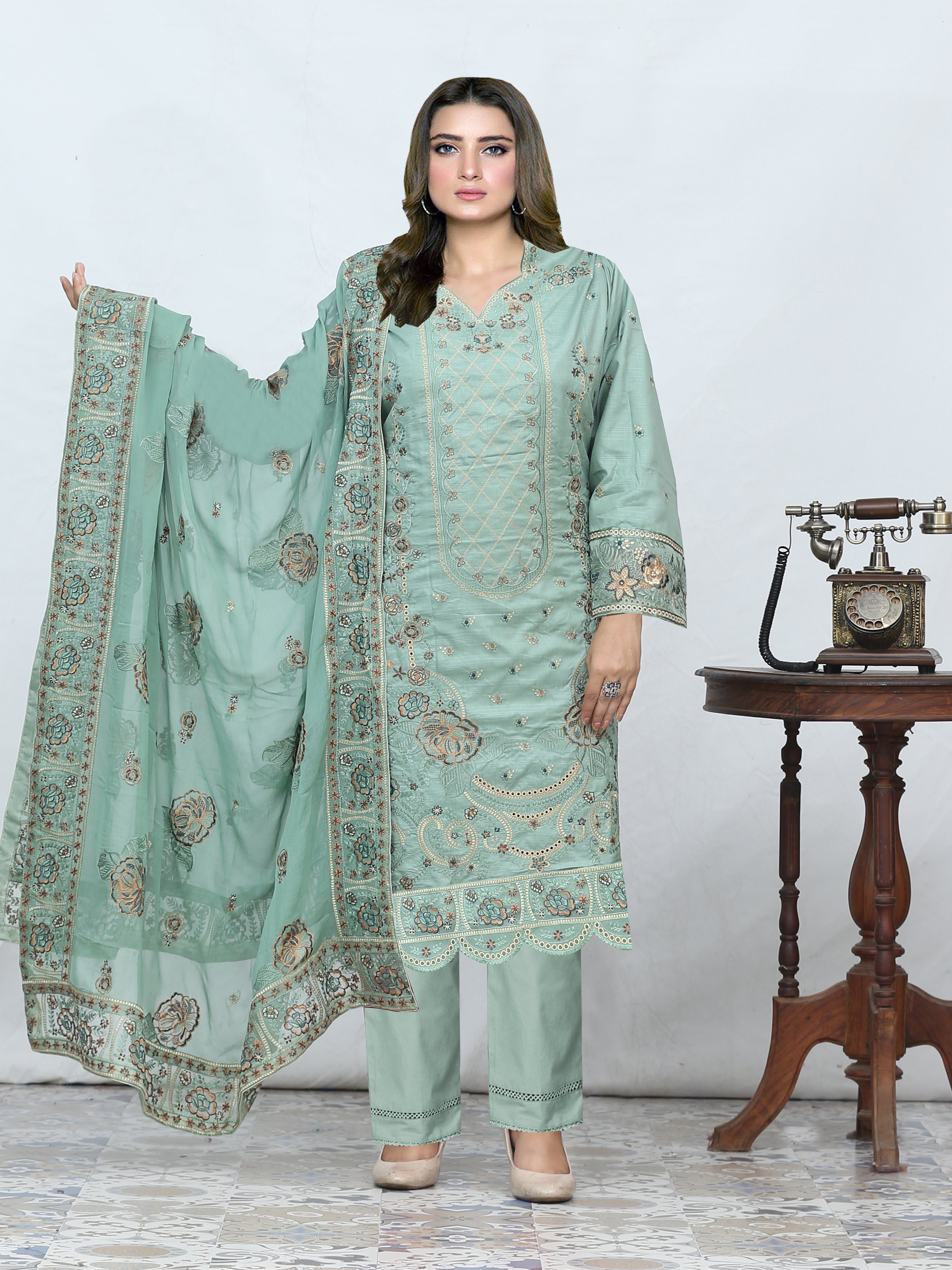 SHAHI JORA 849-G (Unstitched Doria Viscose Collection)