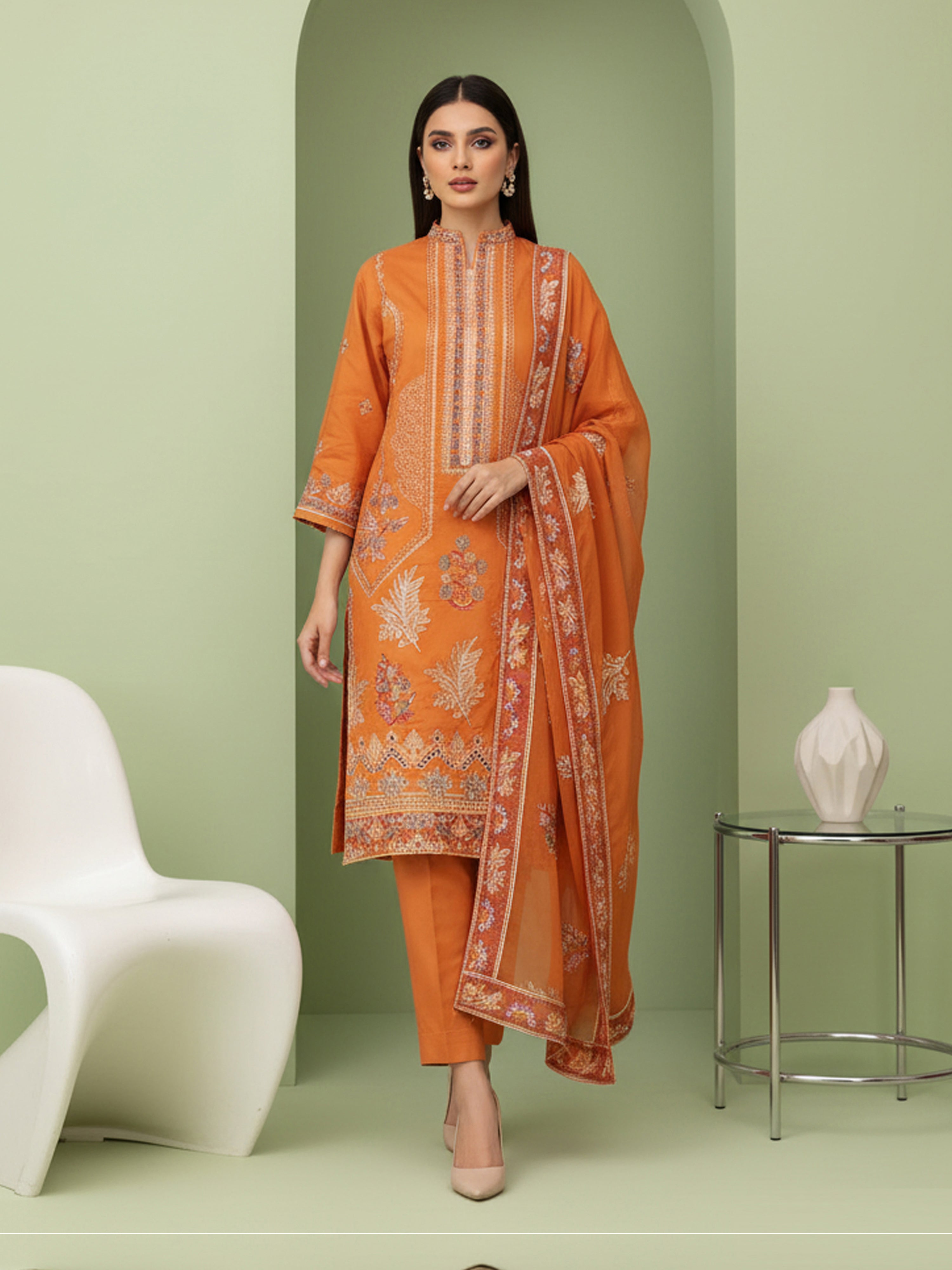 ROSHAN 872-D (Unstitched Doria Viscose Collection)