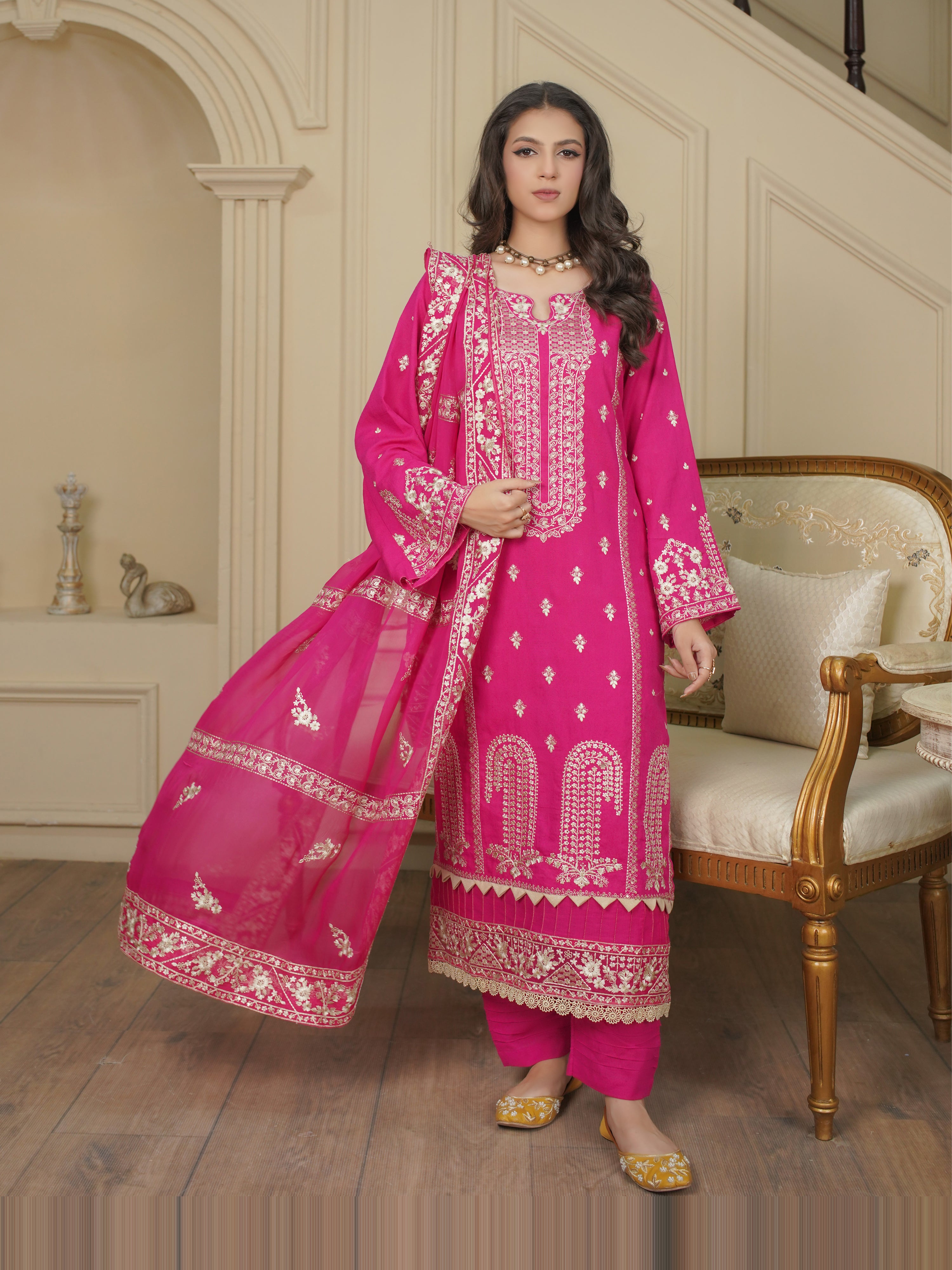 ANMOL 875-C (Unstitched Doria Viscose Collection)