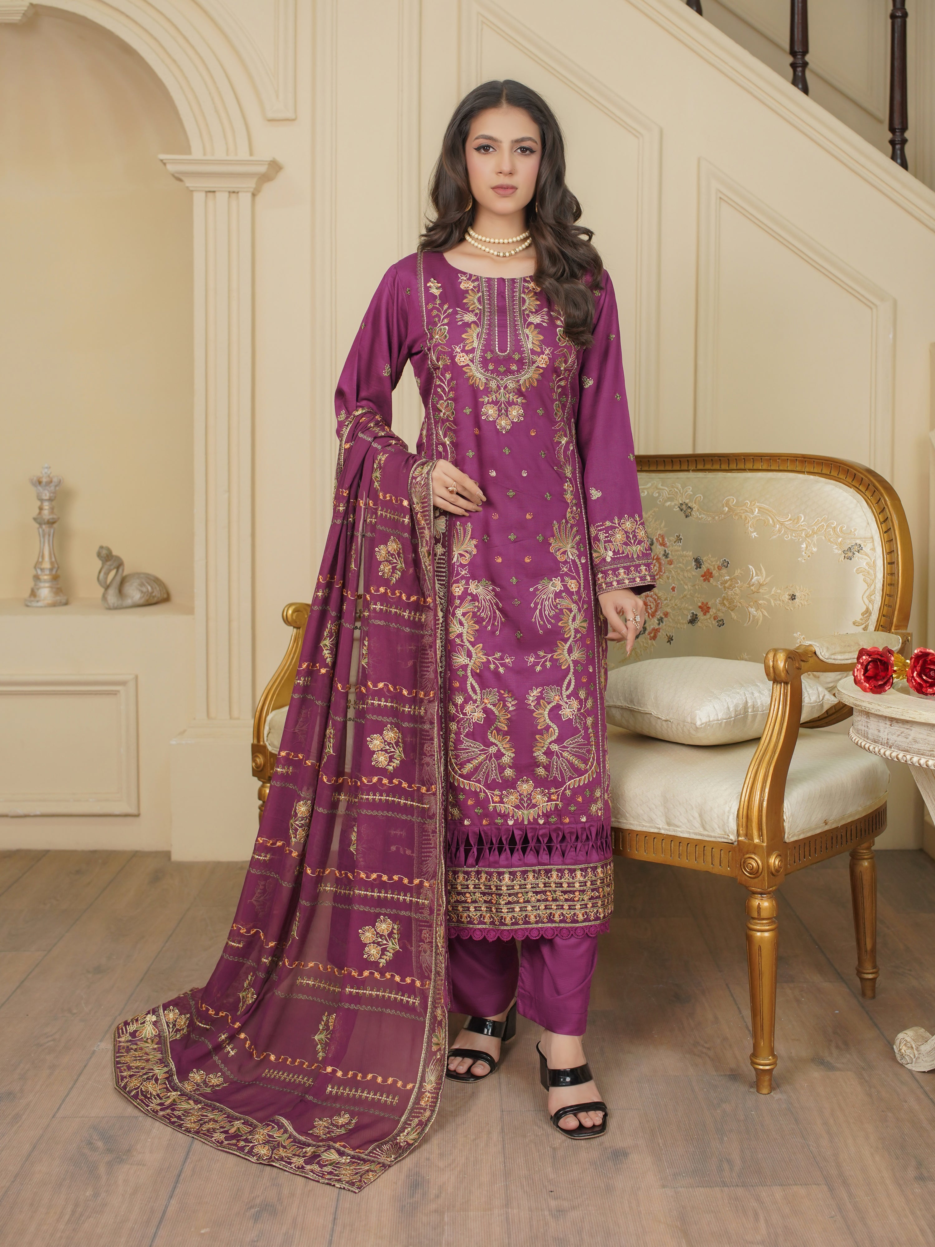 Shadmani 855-E ( Unstiched Doria Viscose Collection)