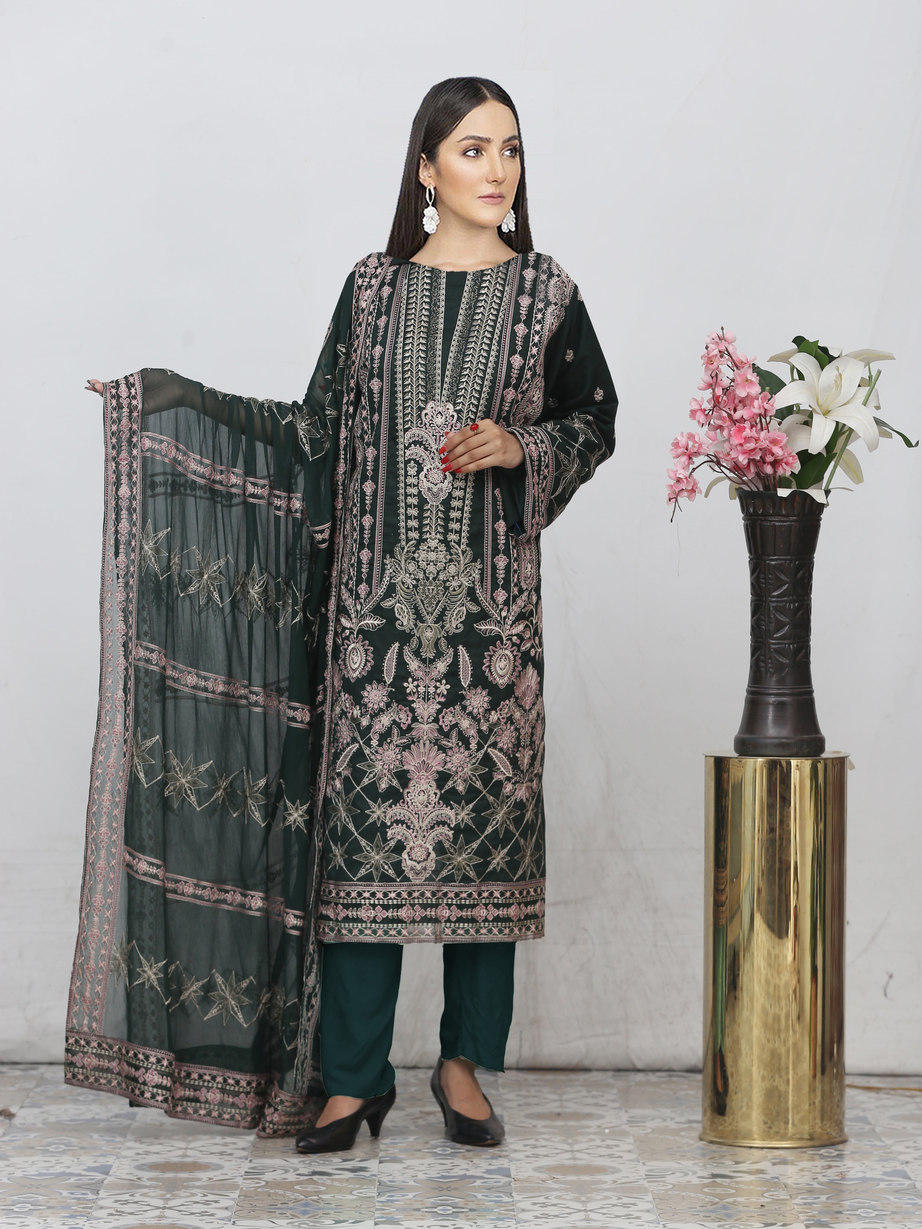 MULAKAT DG-870R ( Unstiched Doria Viscose Collection)