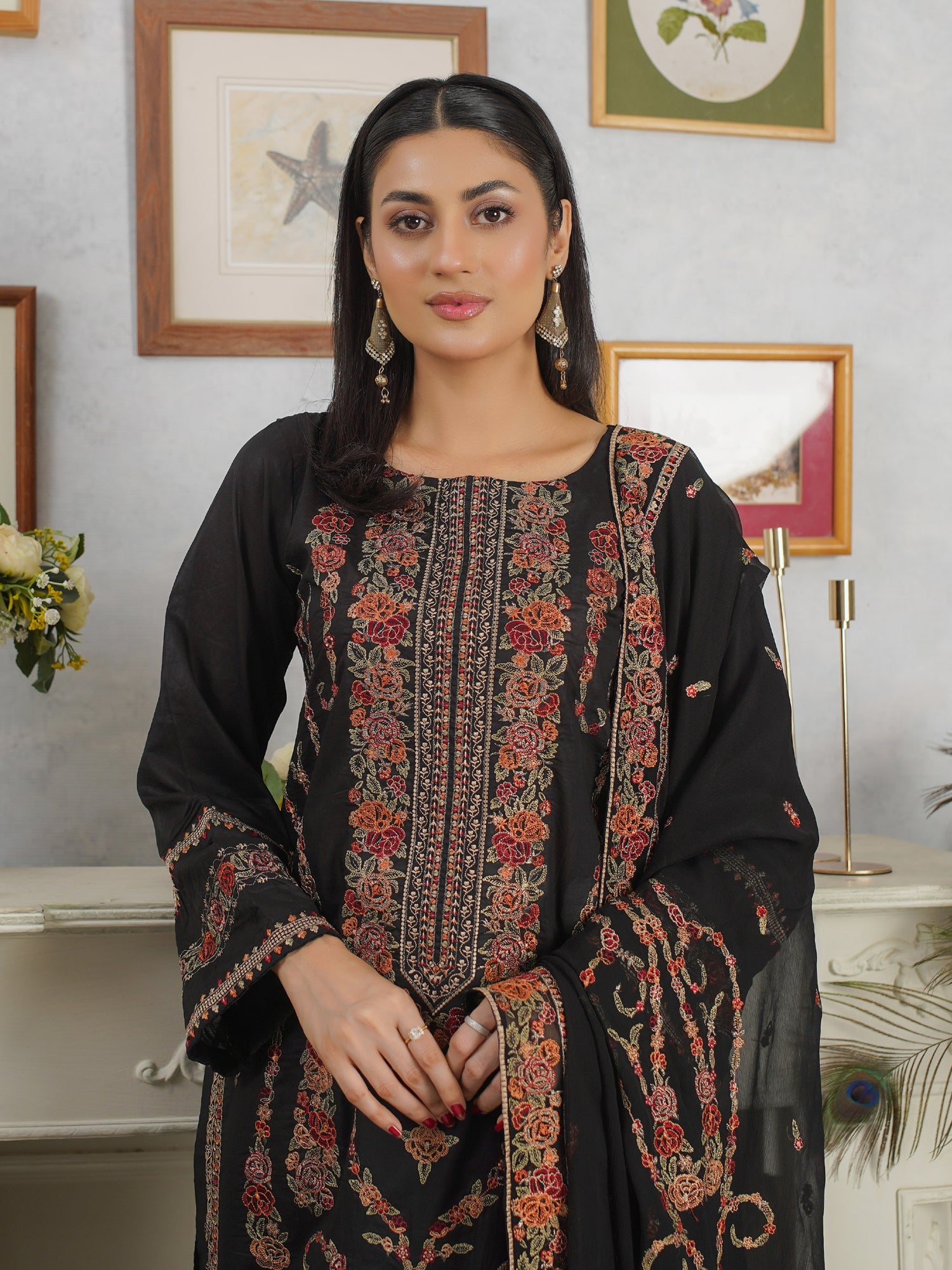 MORJA (CRYSTAL) DG-833A Unstitched Collection