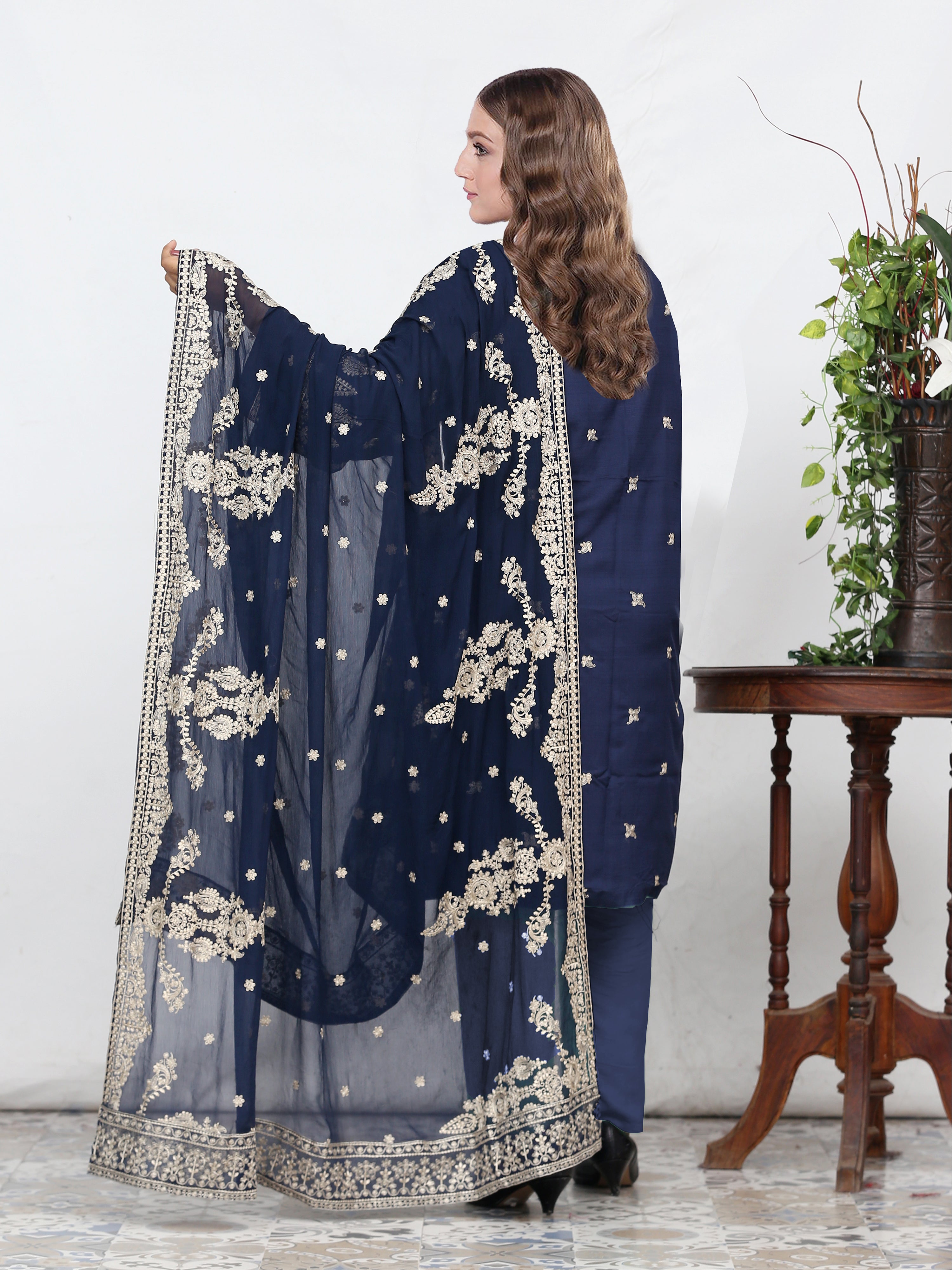 CRIMSON 1  DG-850C (Unstitched Doria Viscose Collection)