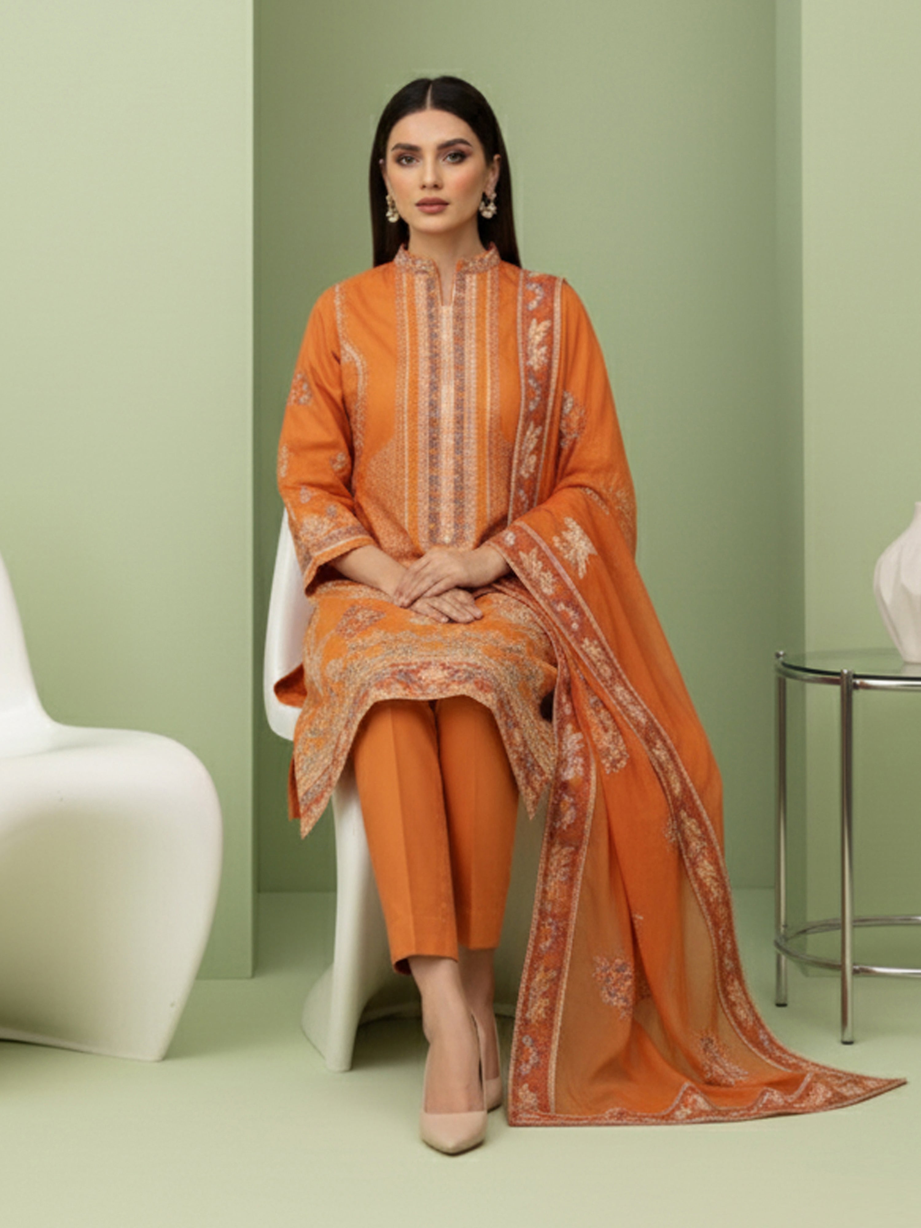 ROSHAN 872-D (Unstitched Doria Viscose Collection)