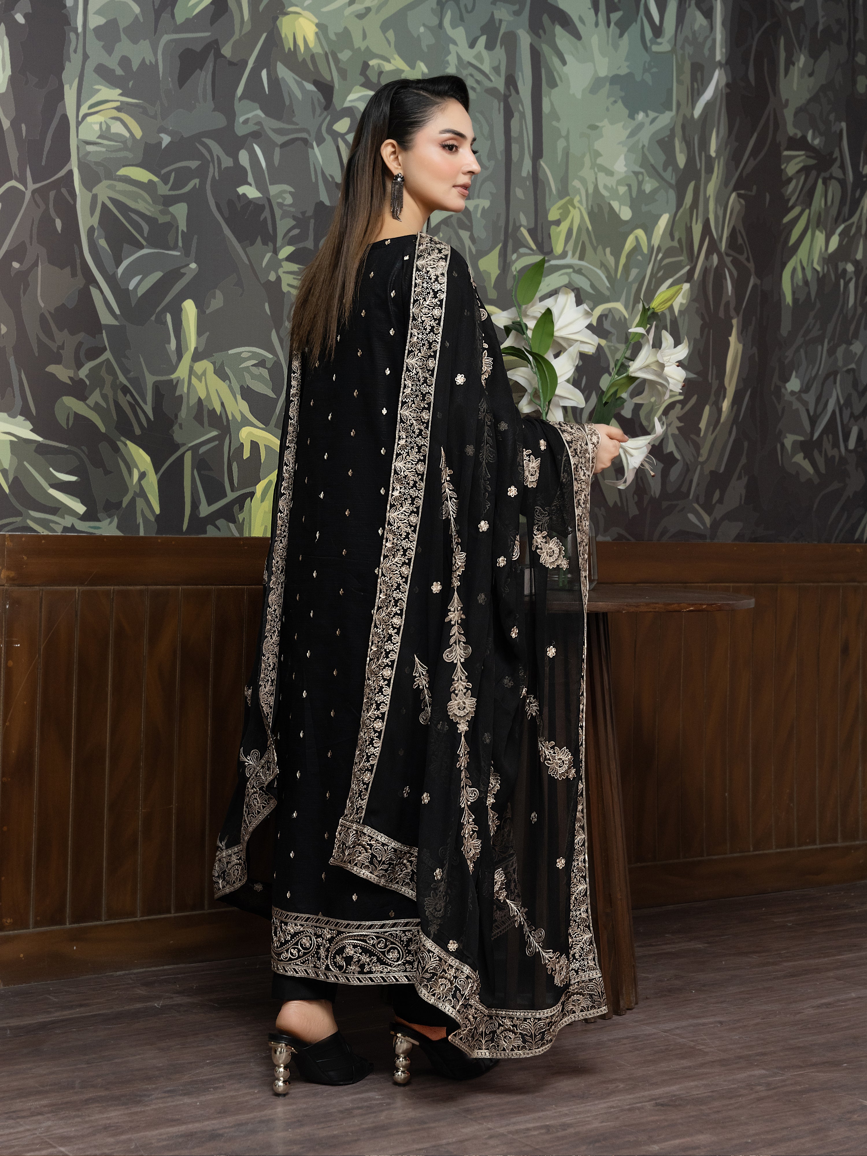 MAYAL DG-909A1 Unstitched LAWN Collection