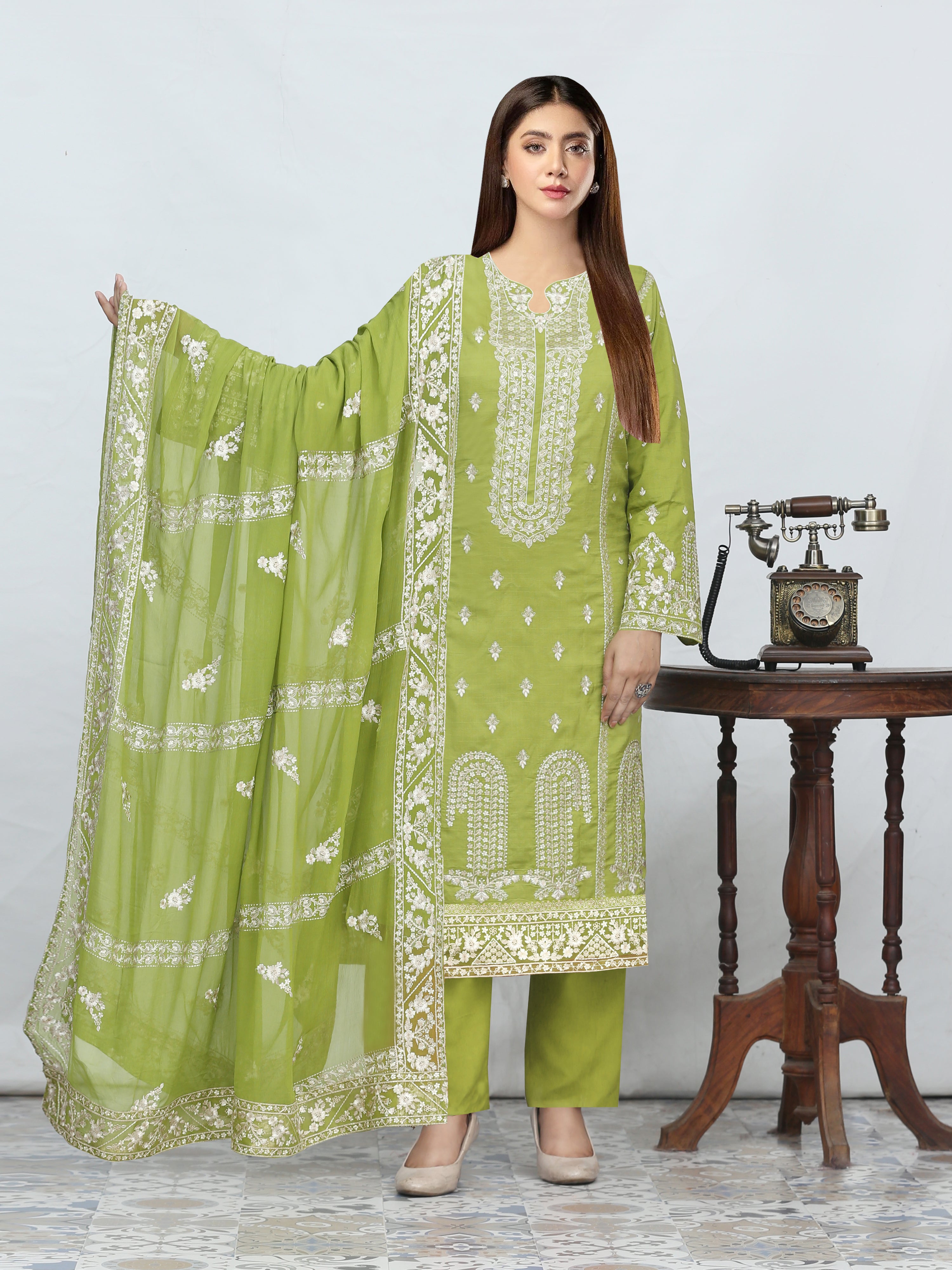 ANMOL 875-F (Unstitched Doria Viscose Collection)