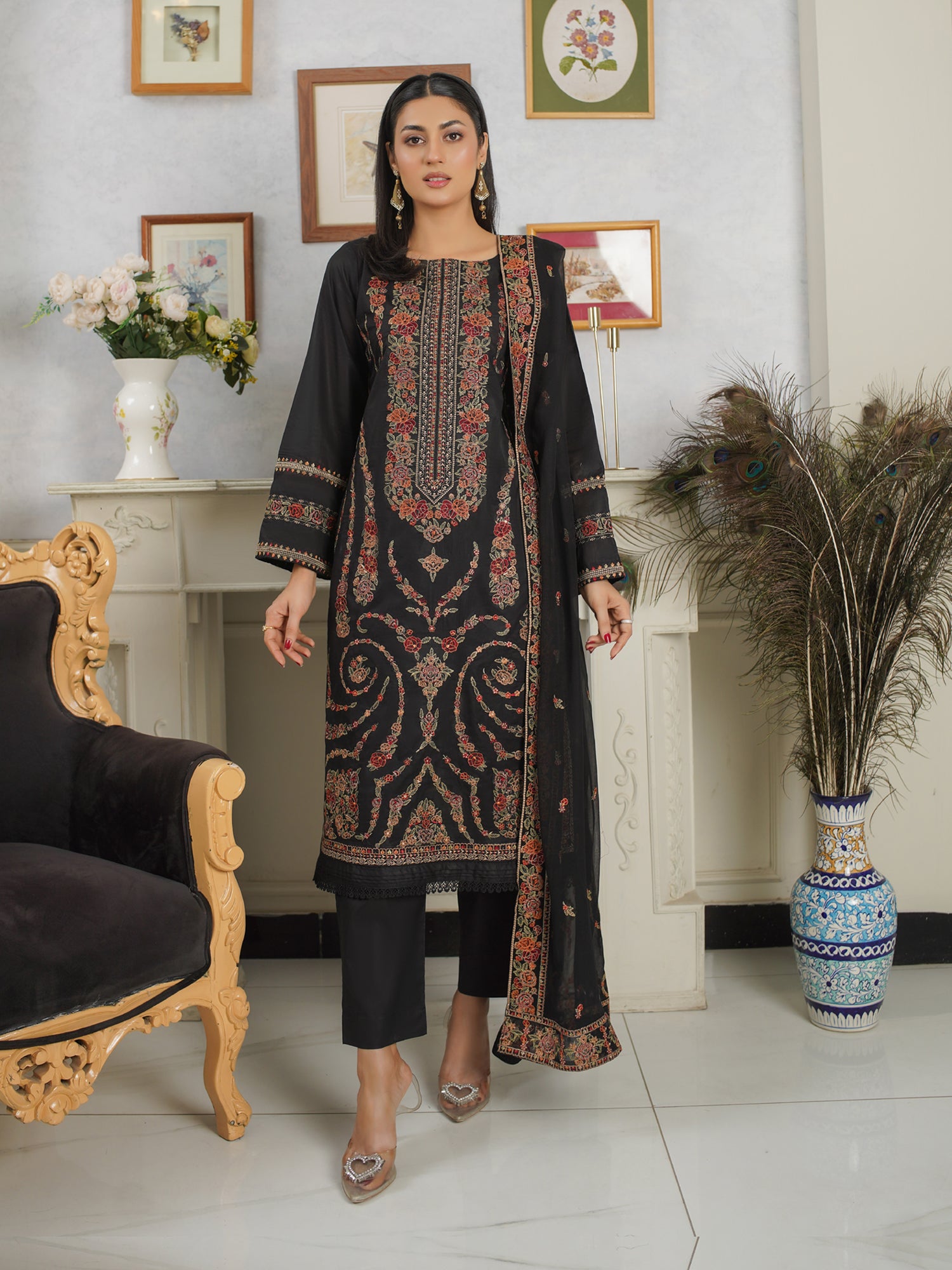 MORJA (CRYSTAL) DG-833A Unstitched Collection