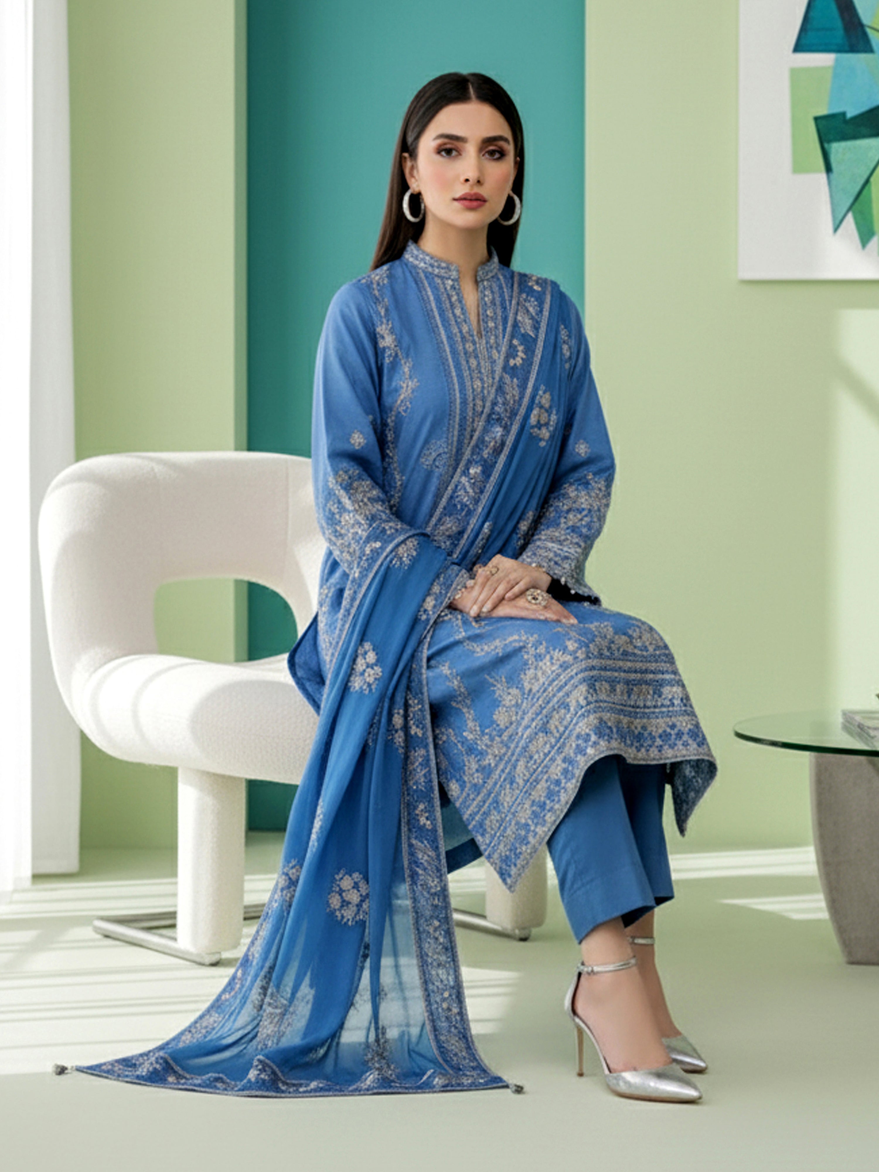 ROSHAN 872-B (Unstitched Doria Viscose Collection)