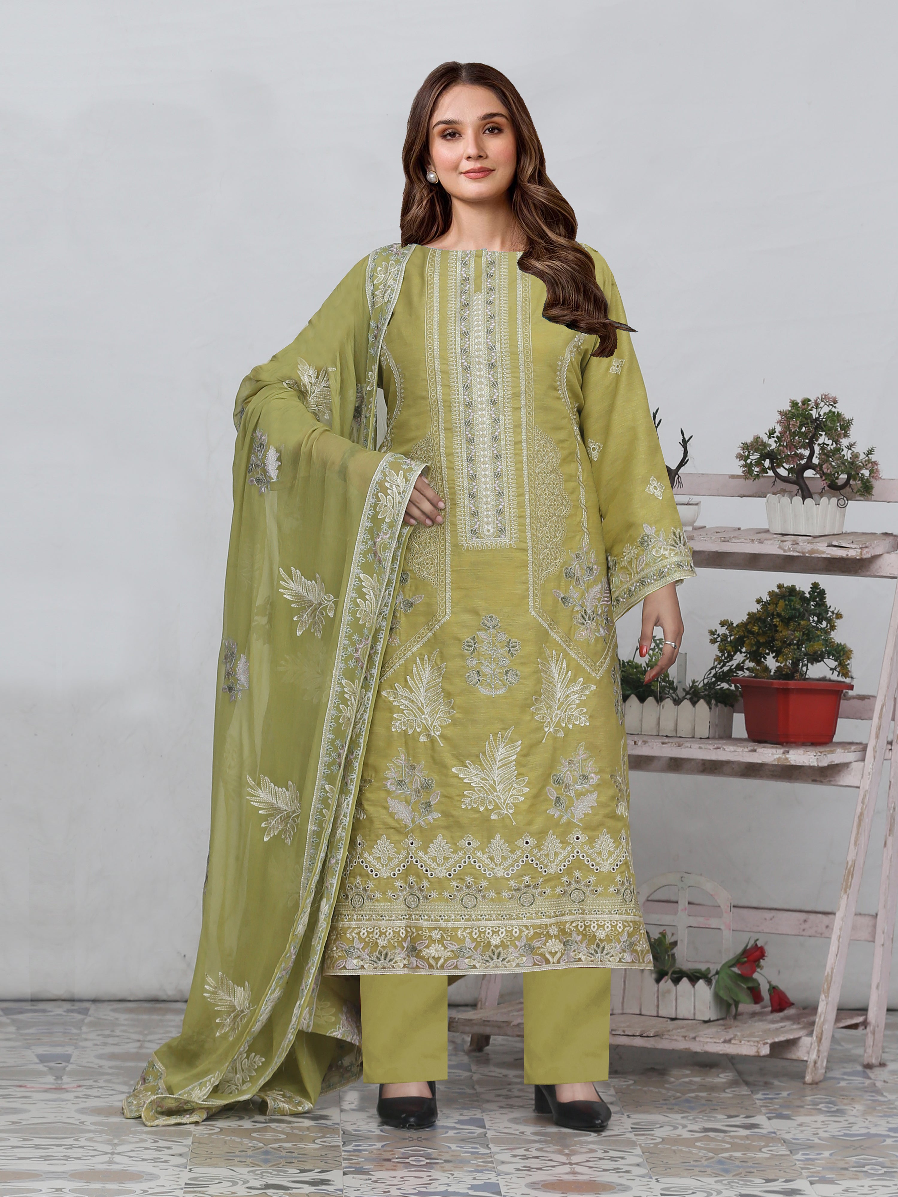 ROSHAN 872-A (Unstitched Doria Viscose Collection)