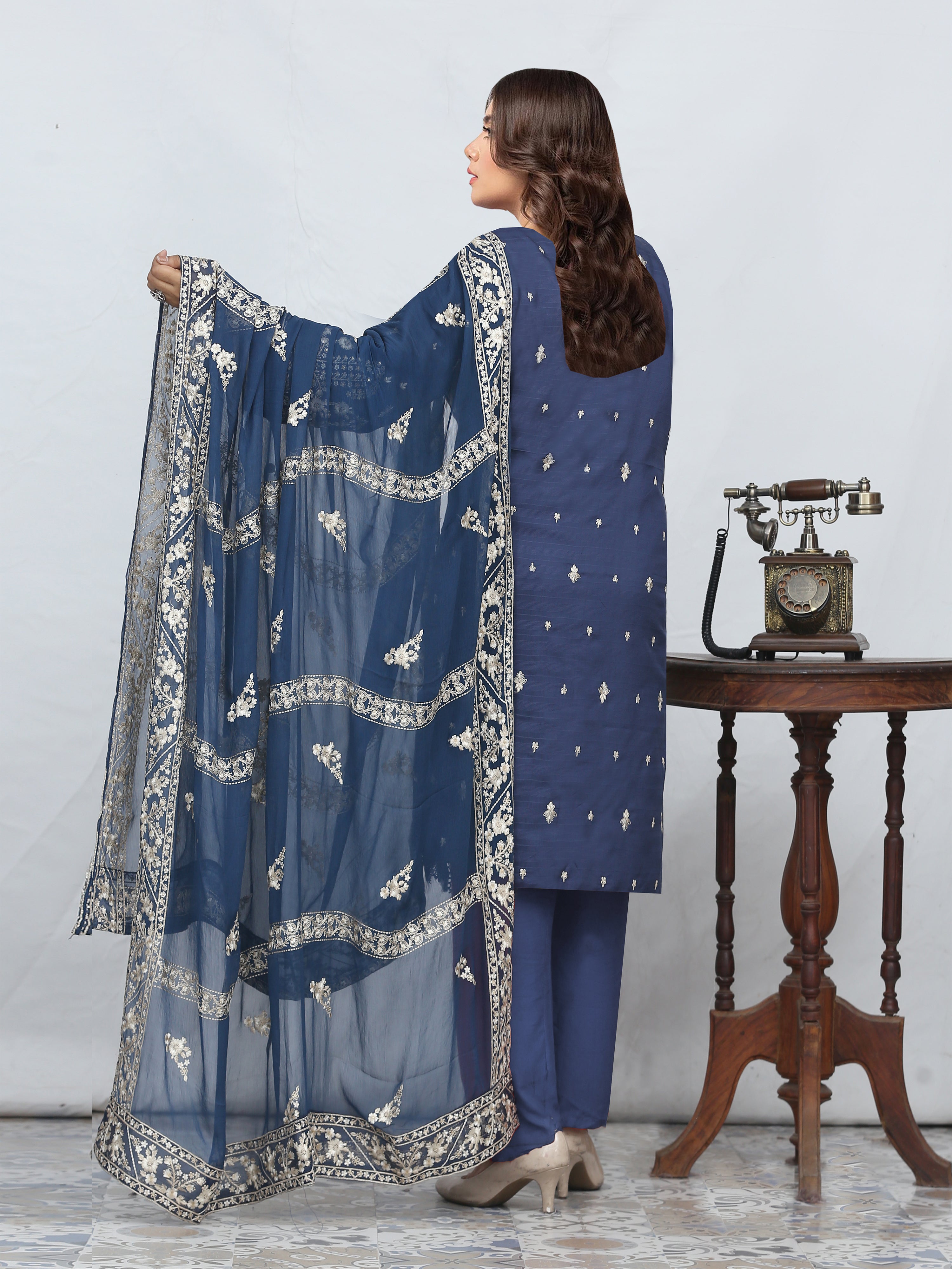 ANMOL 875-H (Unstitched Doria Viscose Collection)