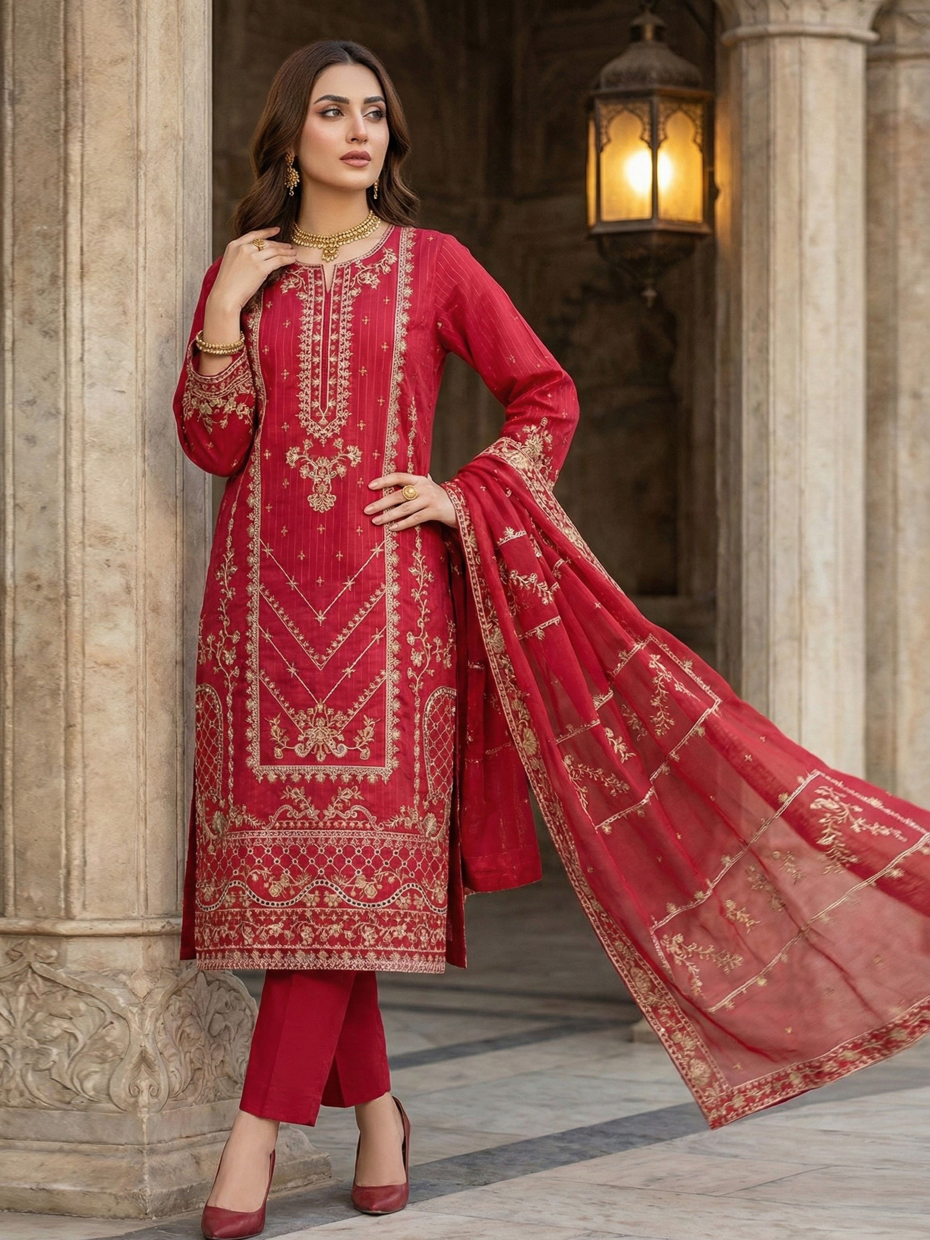 PEHCHAN DG-908A2 Unstitched LAWN Collection
