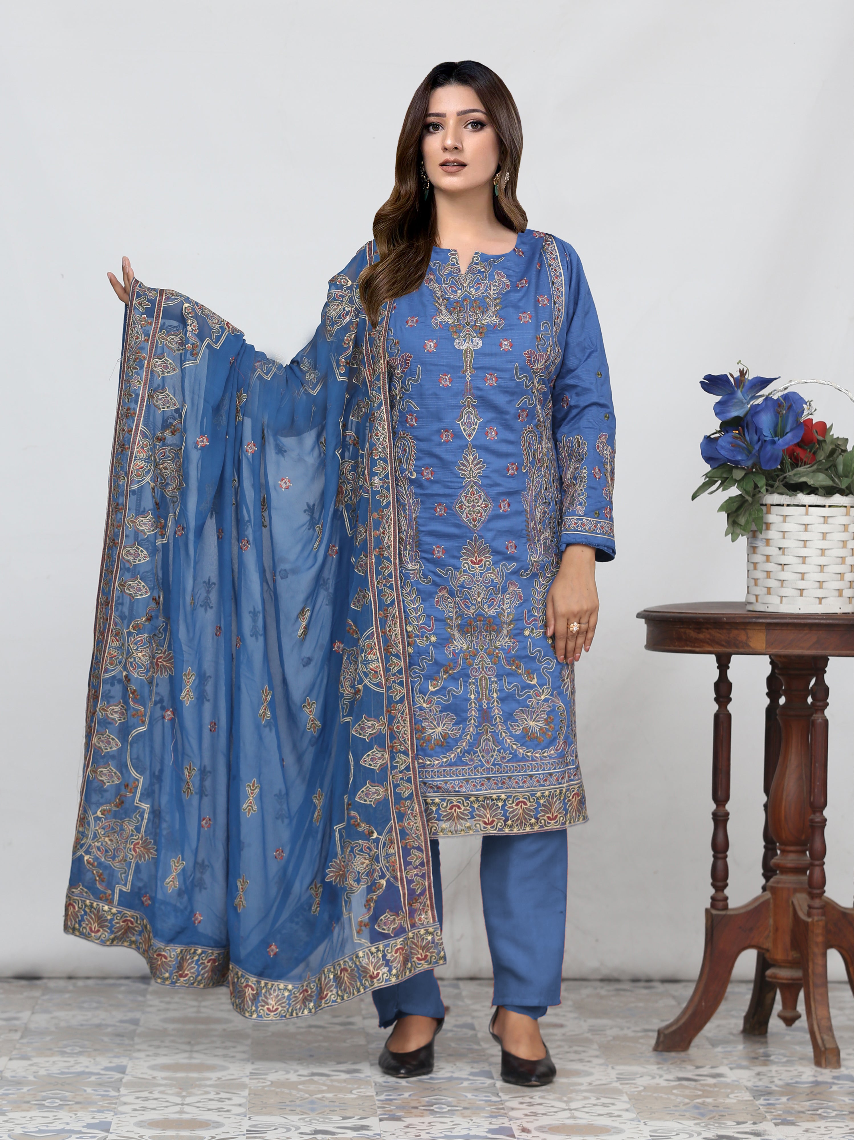 DIL-E-KHAS DG-853I (Unstitched Doria Viscose Collection)