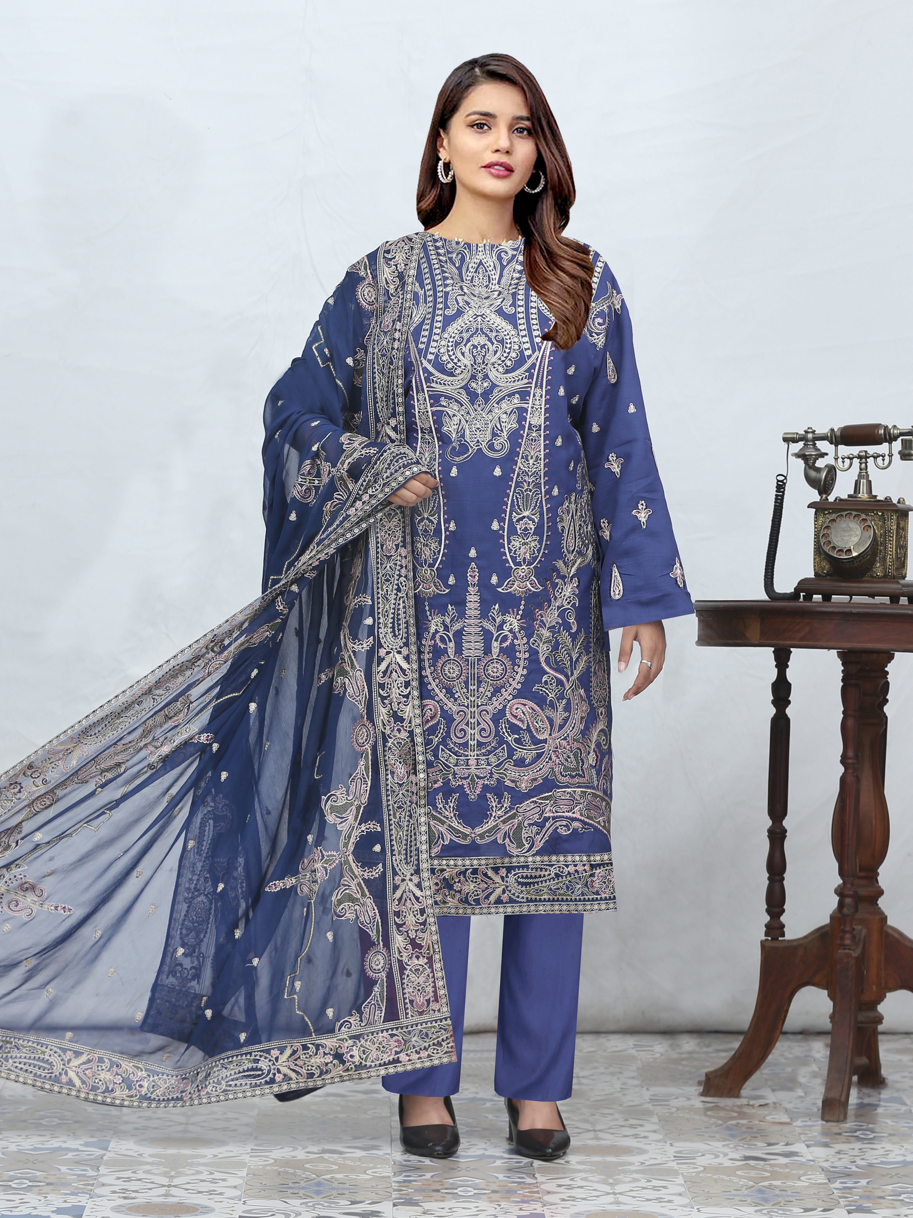 AFSANA 852-I (Unstitched Doria Viscose Collection)