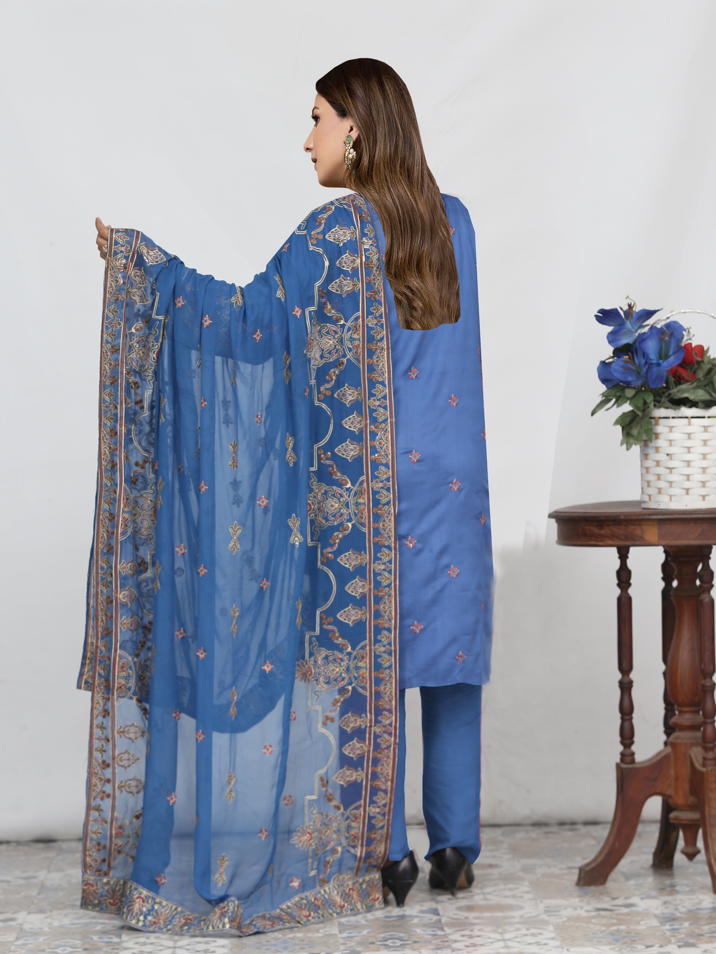 DIL-E-KHAS DG-853I (Unstitched Doria Viscose Collection)