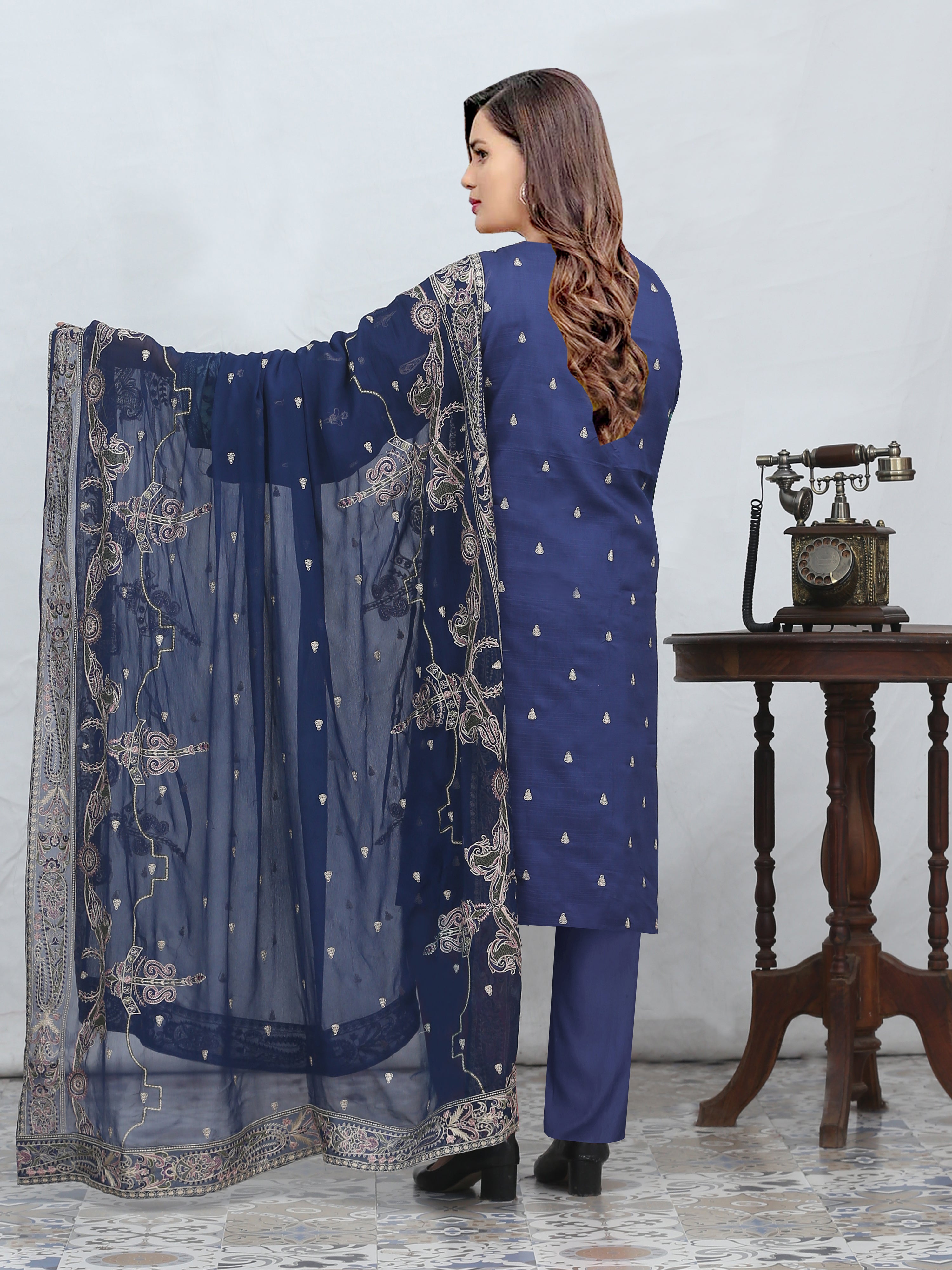 AFSANA 852-I (Unstitched Doria Viscose Collection)