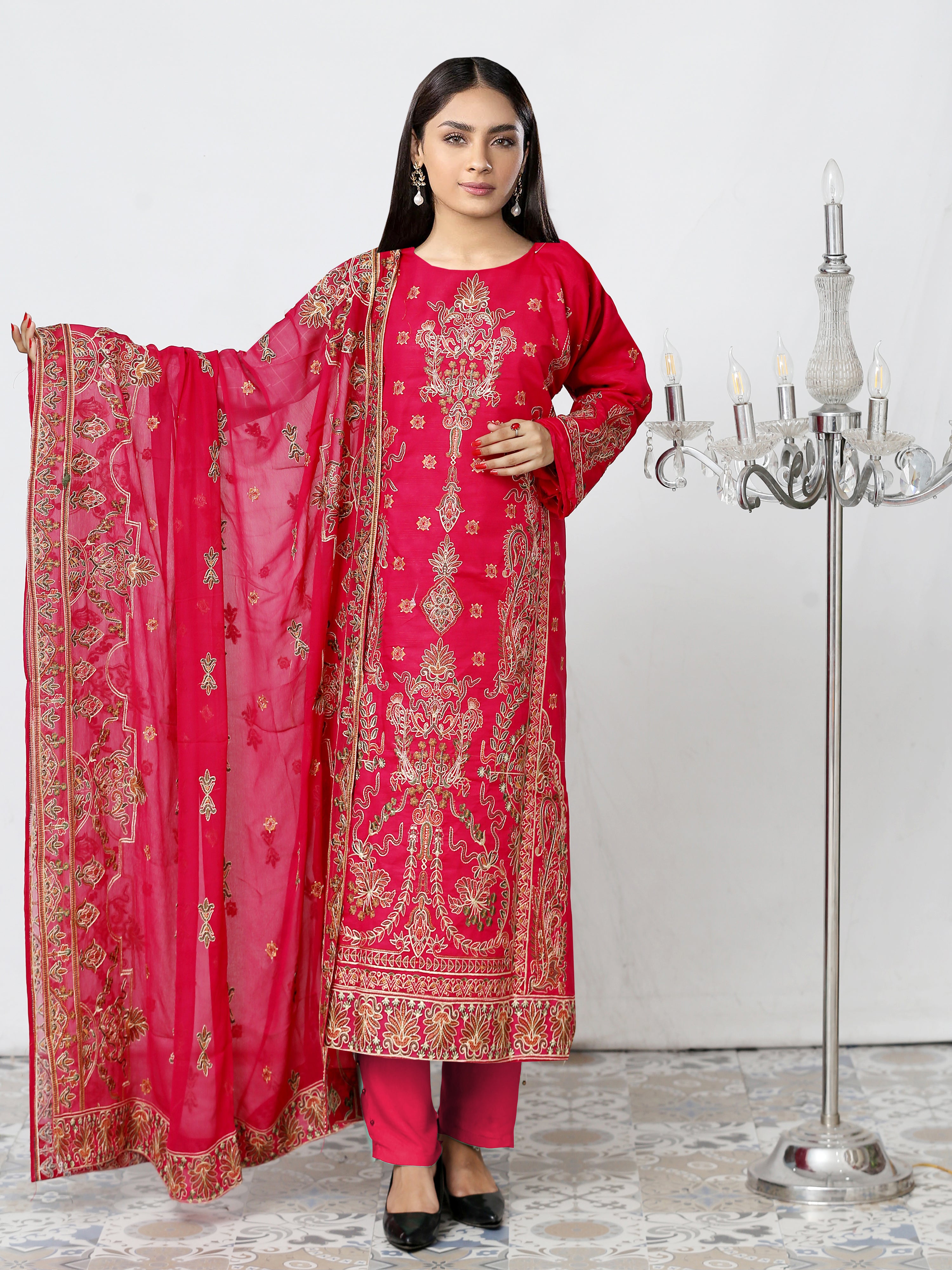 DIL-E-KHAS DG-853L (Unstitched Doria Viscose Collection)