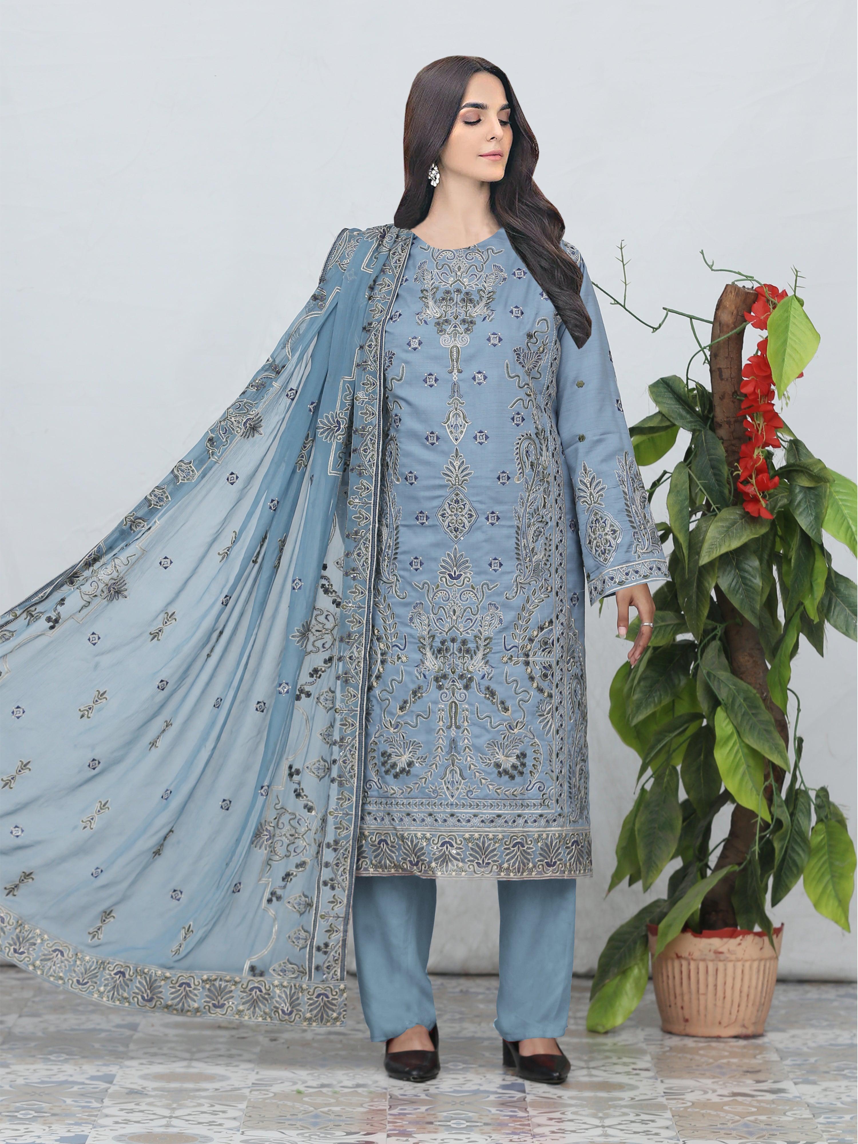 DIL-E-KHAS DG-853Q (Unstitched Doria Viscose Collection)