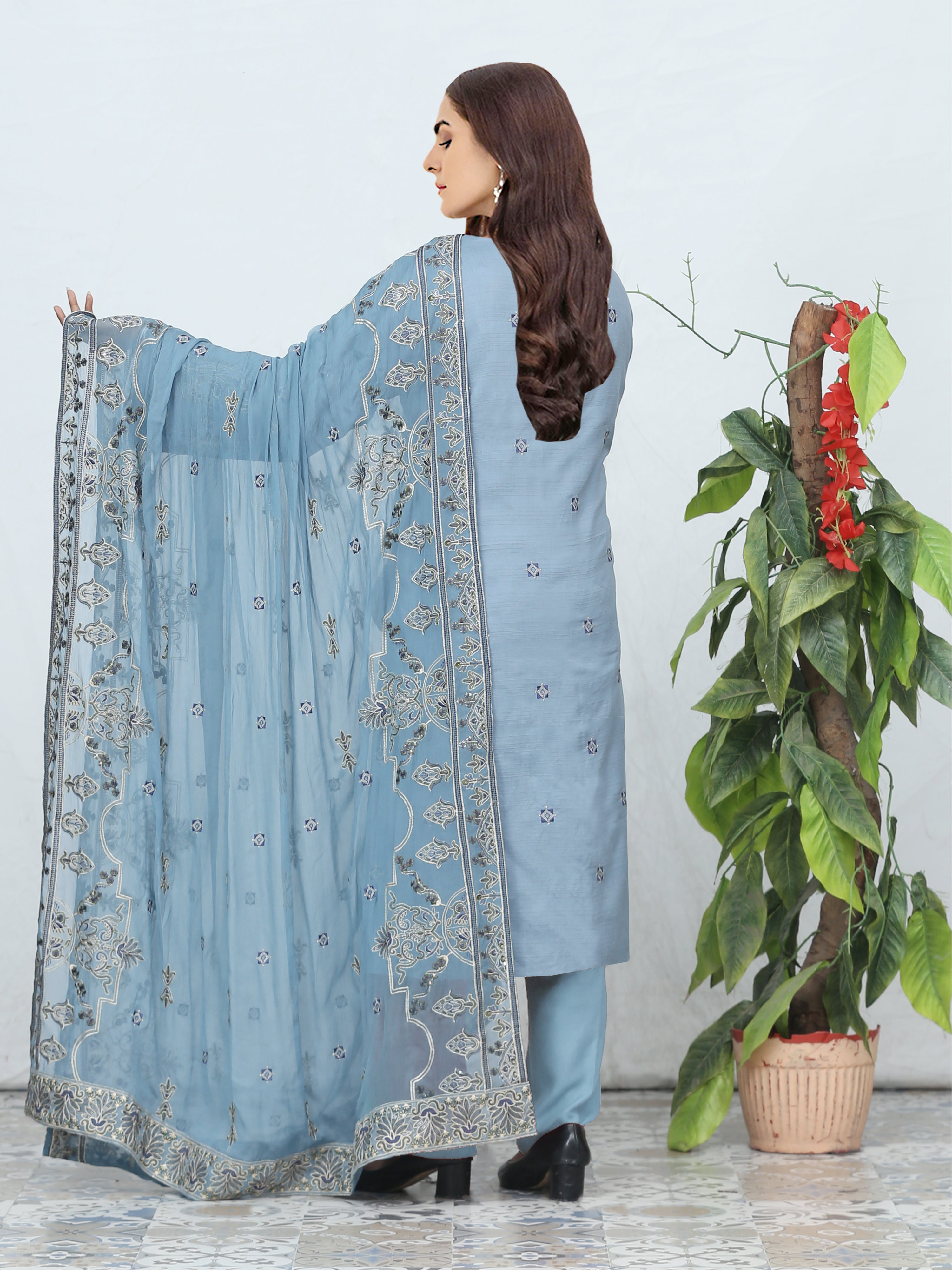 DIL-E-KHAS DG-853Q (Unstitched Doria Viscose Collection)
