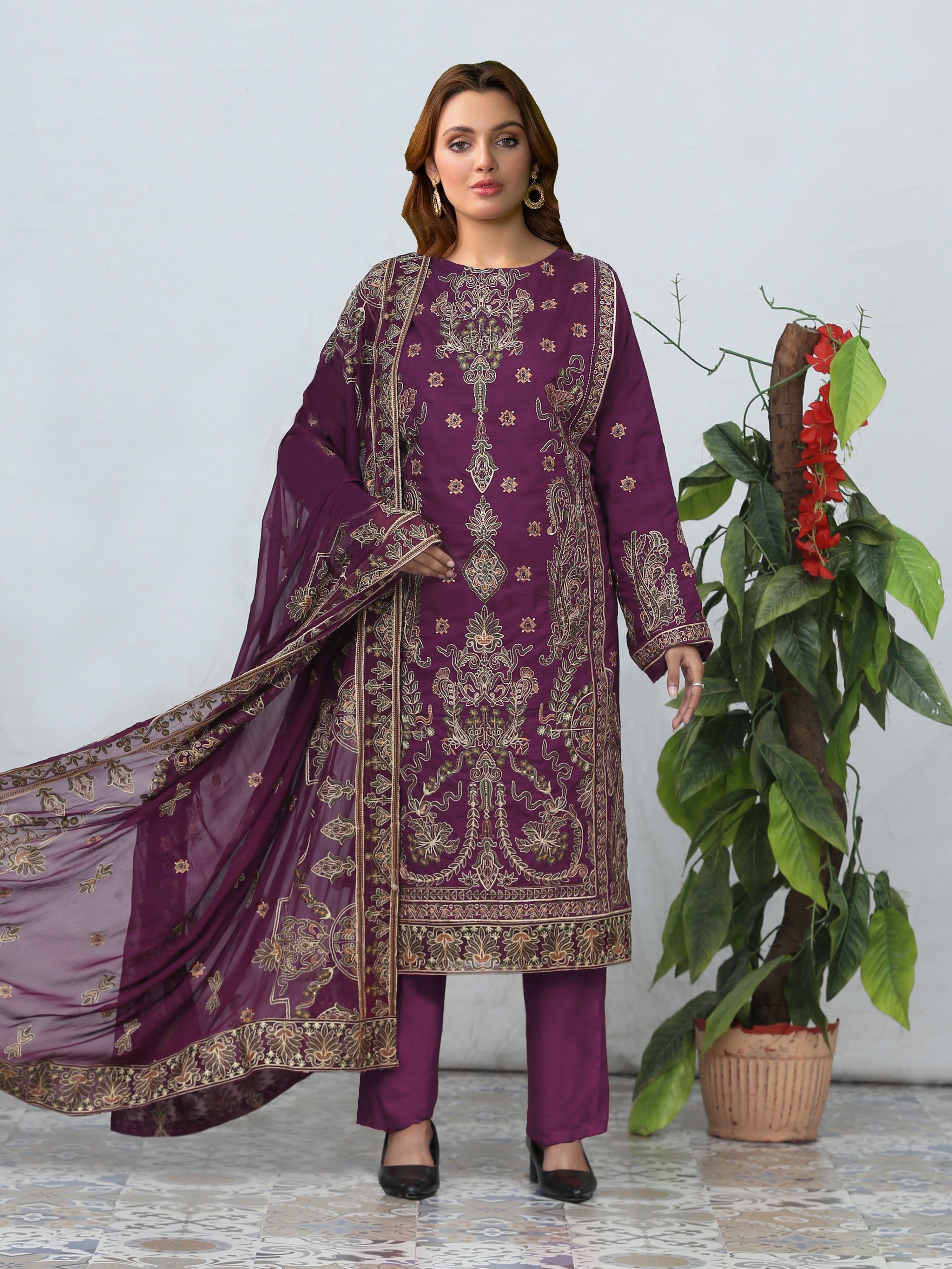 DIL-E-KHAS DG-853S (Unstitched Doria Viscose Collection)