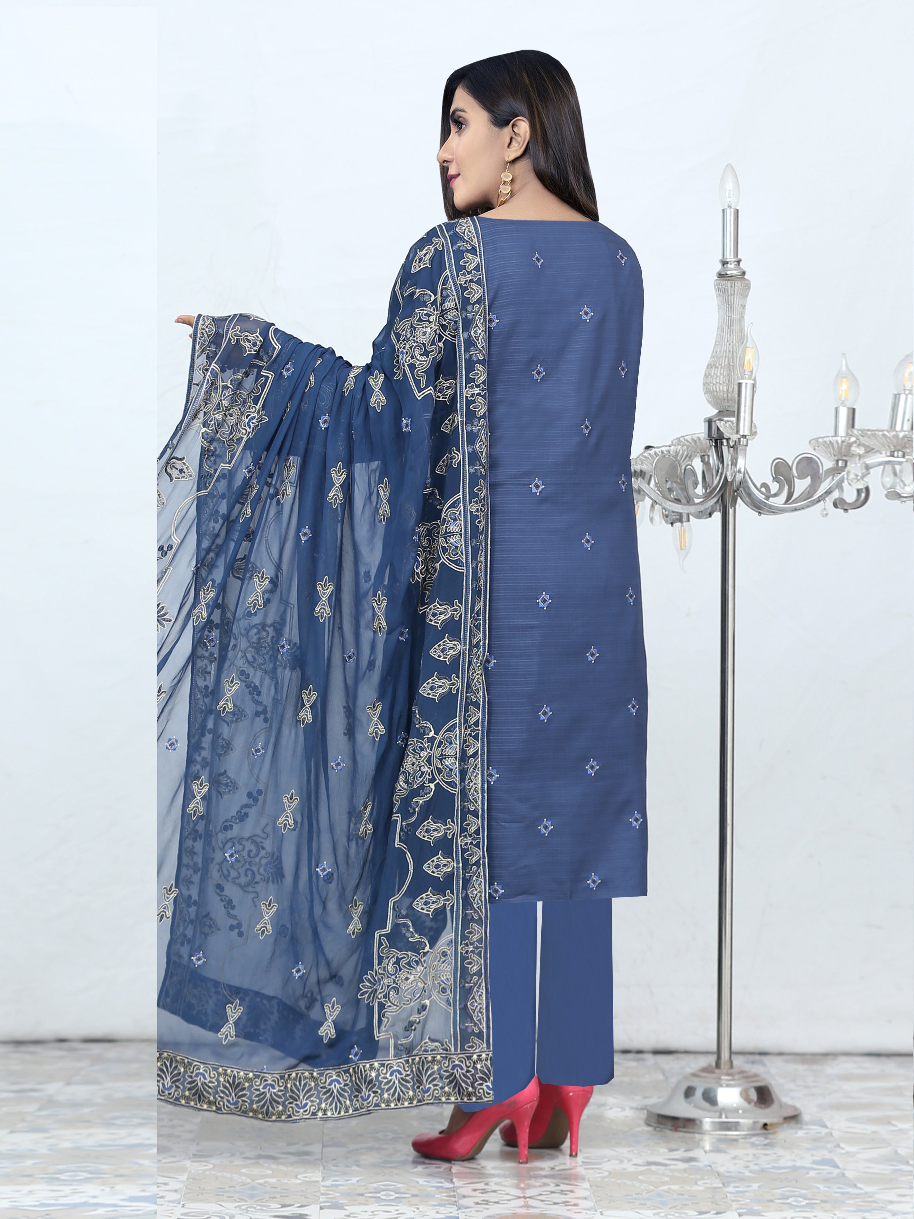 DIL-E-KHAS DG-853T (Unstitched Doria Viscose Collection)