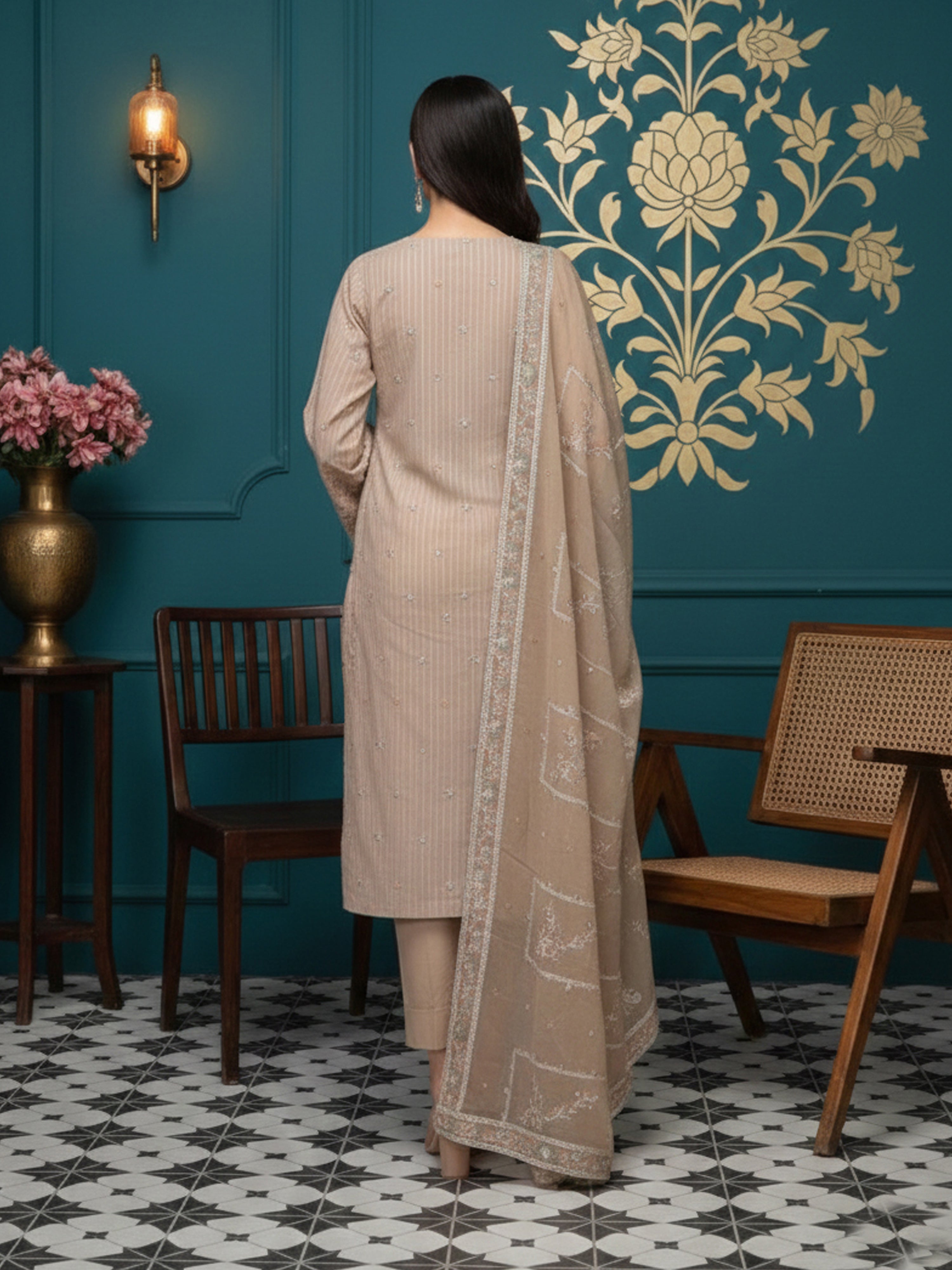 PEHCHAN DG-908A6 Unstitched LAWN Collection