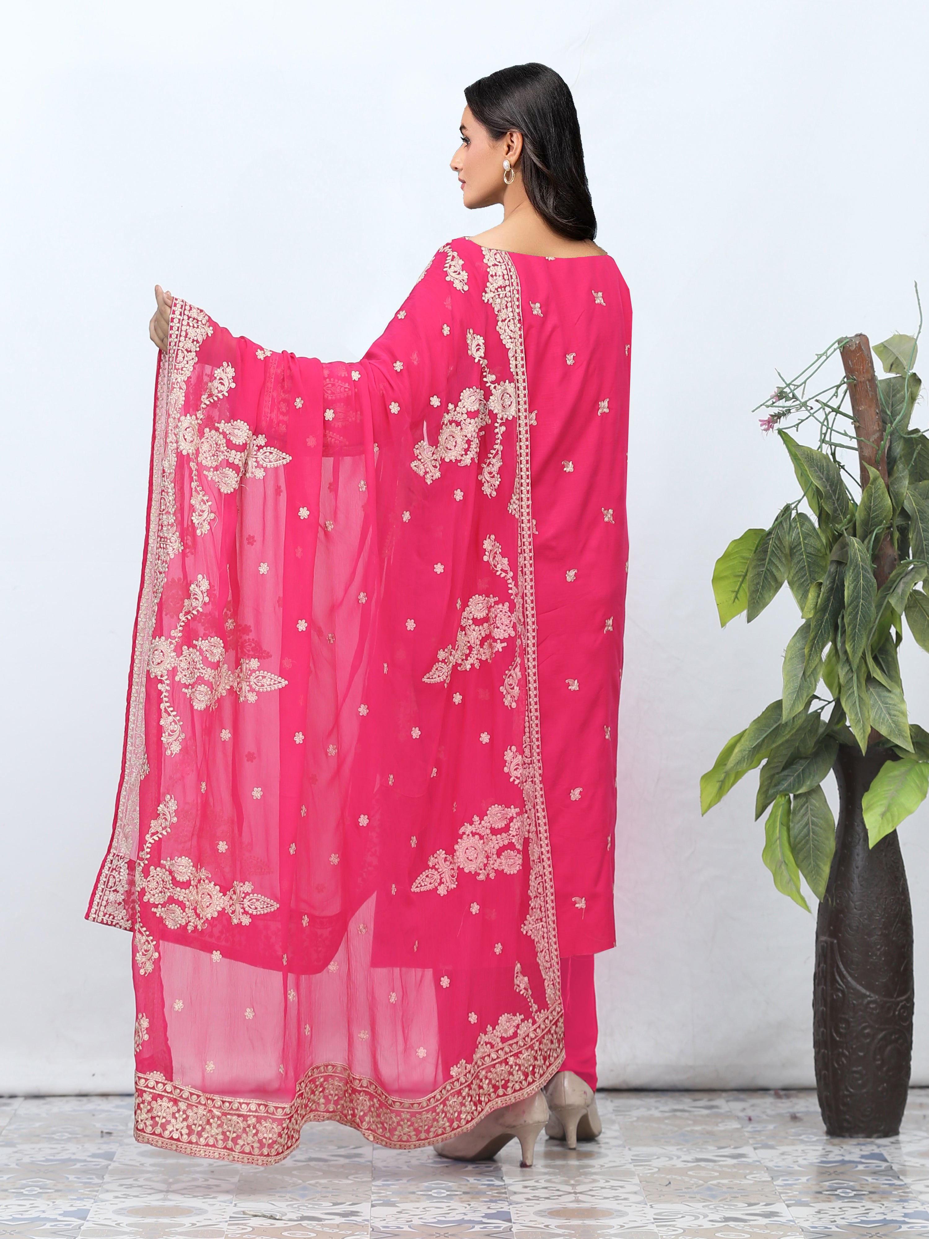 CRIMSON 1  DG-850F  (Unstitched Doria Viscose Collection)