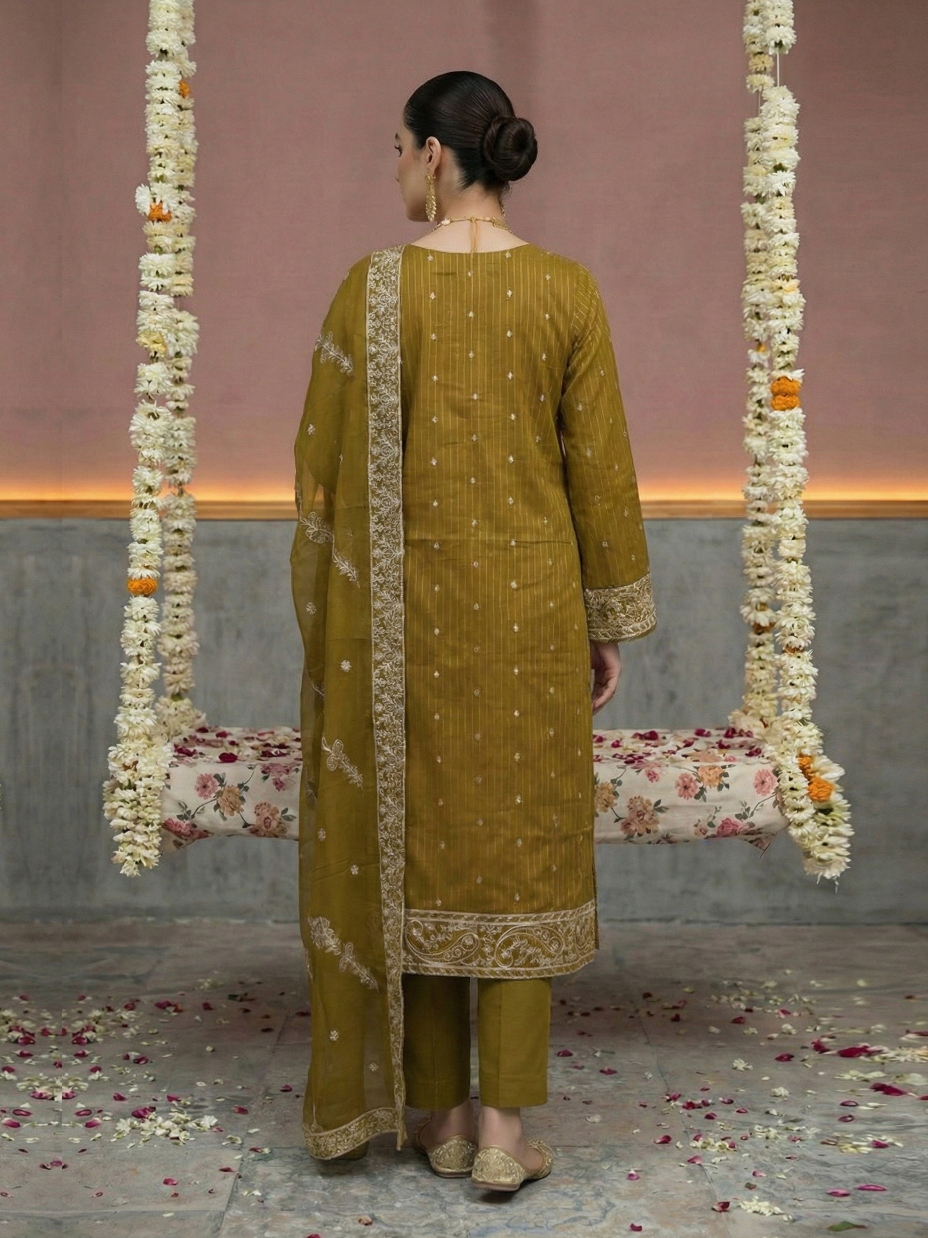 MAYAL DG-909B1 Unstitched LAWN Collection