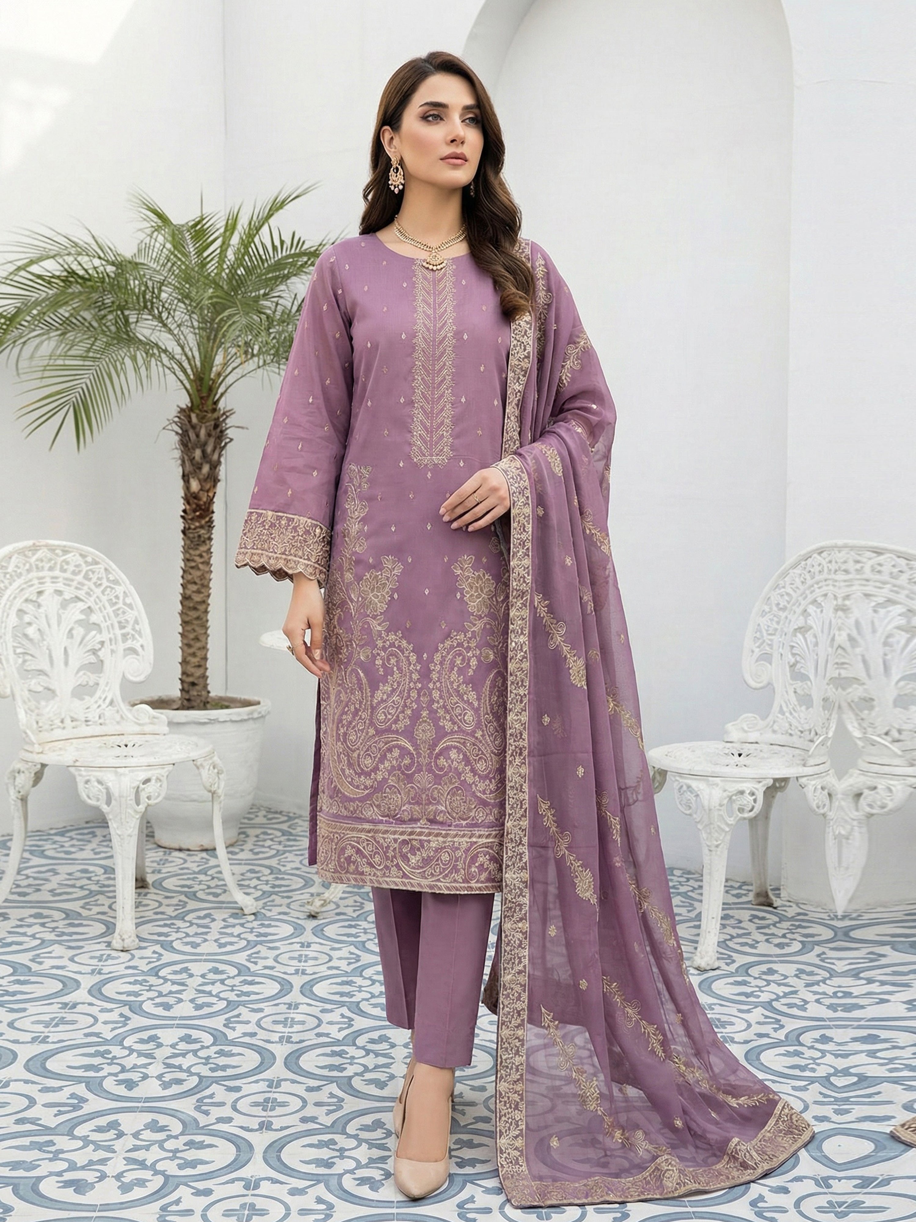 MAYAL DG-909B2 Unstitched LAWN Collection