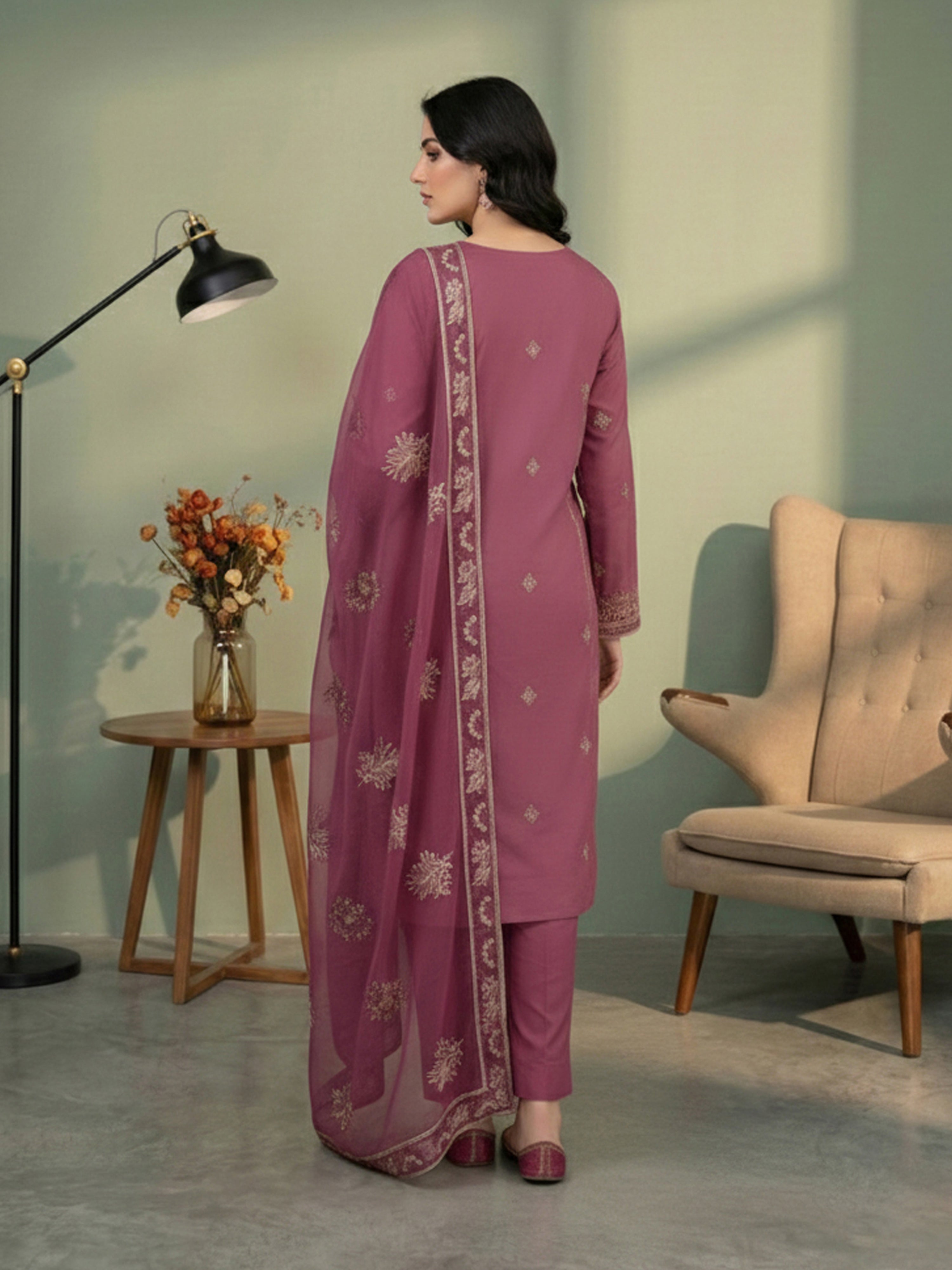 ROSHAN DG-872B2 Unstitched LAWN Collection