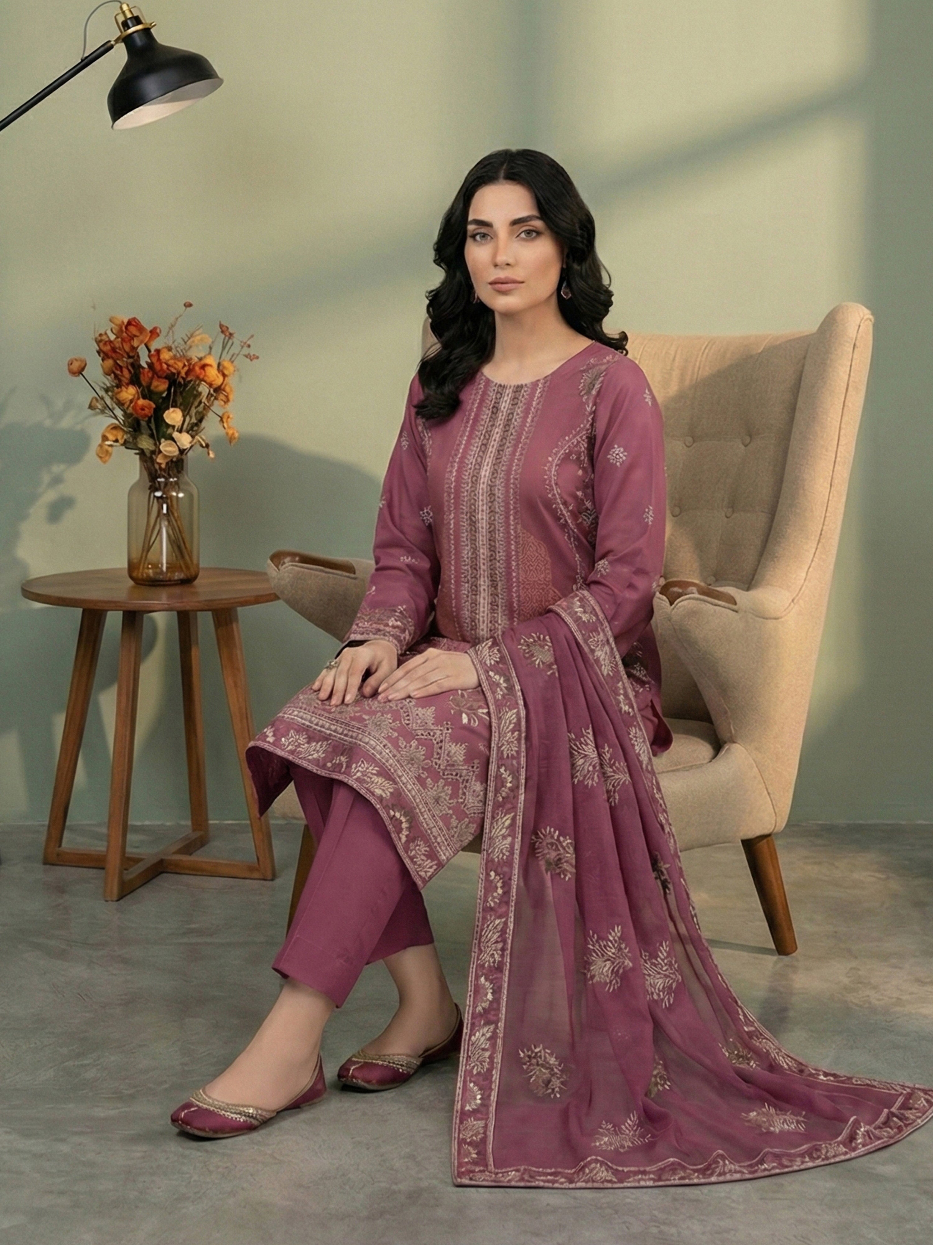 ROSHAN DG-872B2 Unstitched LAWN Collection