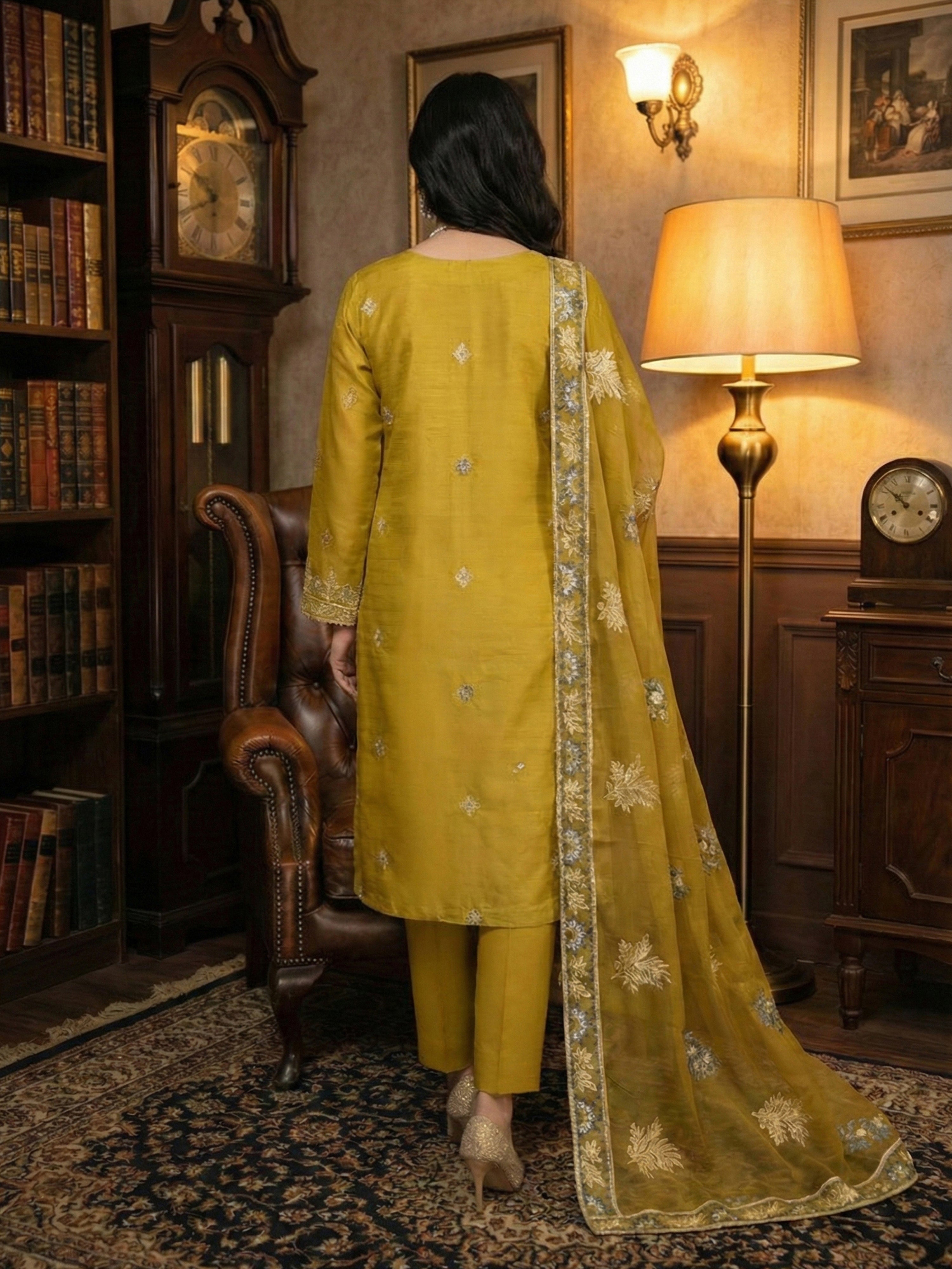 ROSHAN DG-872B3 Unstitched LAWN Collection