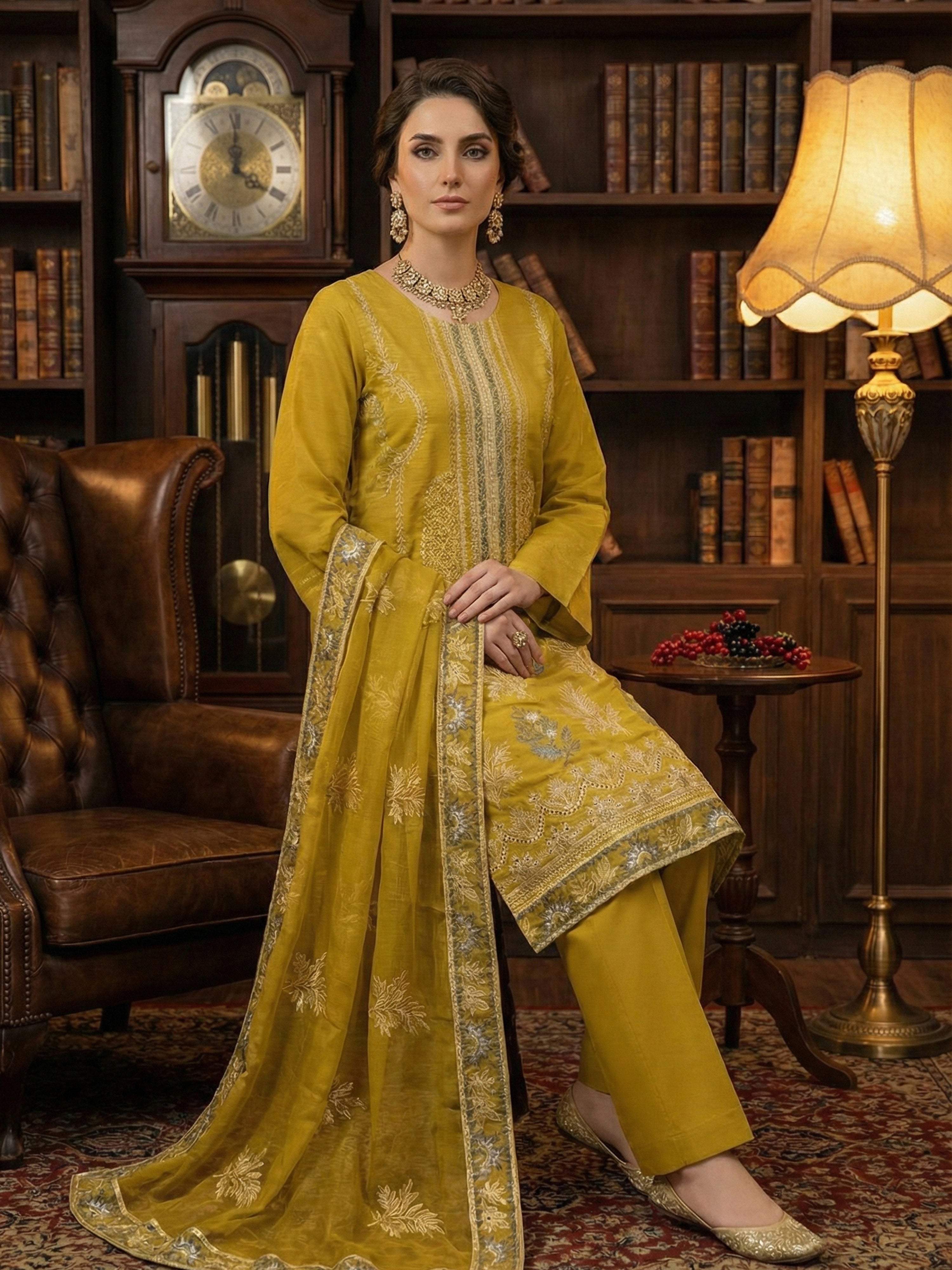 ROSHAN DG-872B3 Unstitched LAWN Collection
