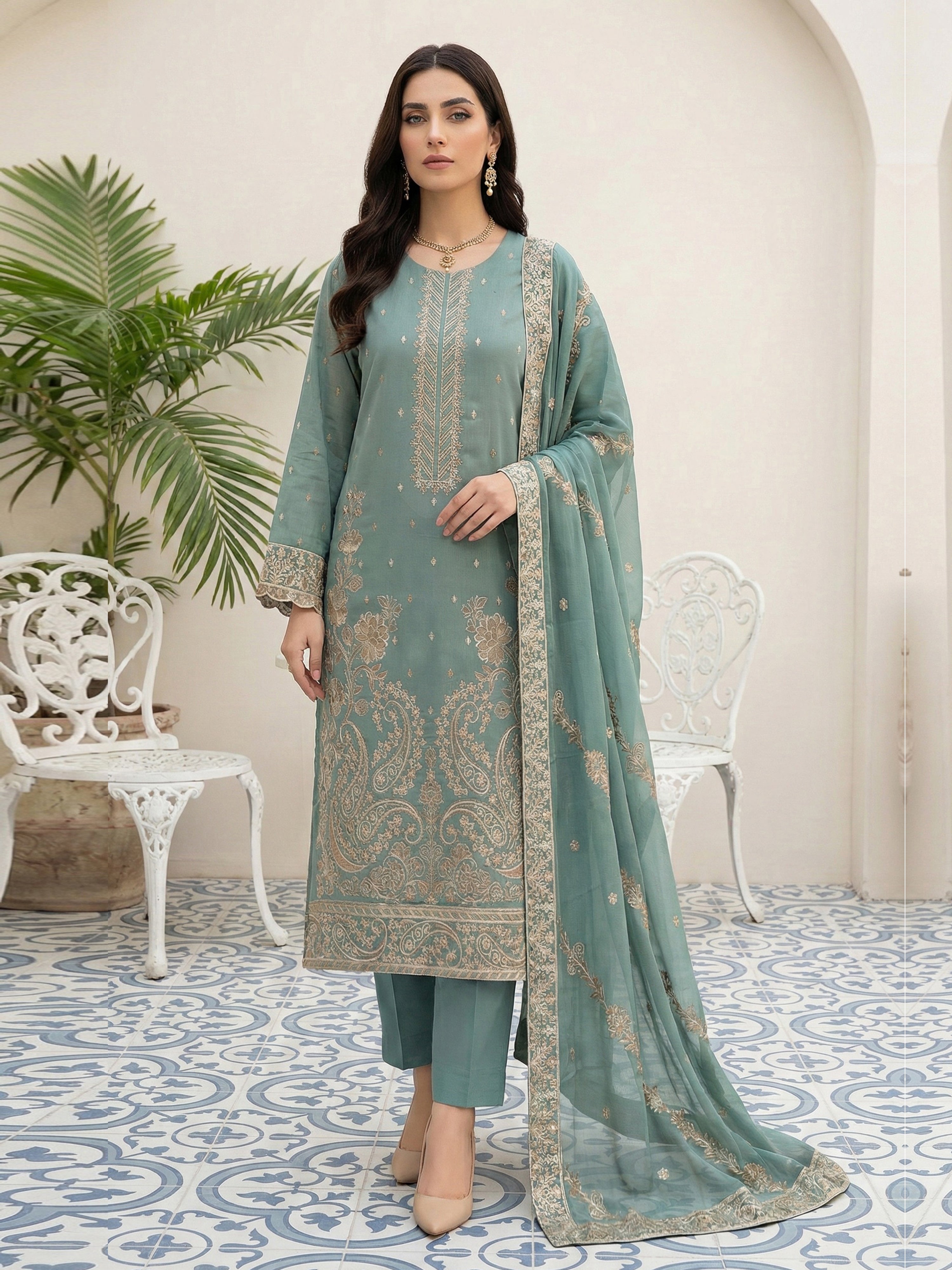 MAYAL DG-909B4 Unstitched LAWN Collection