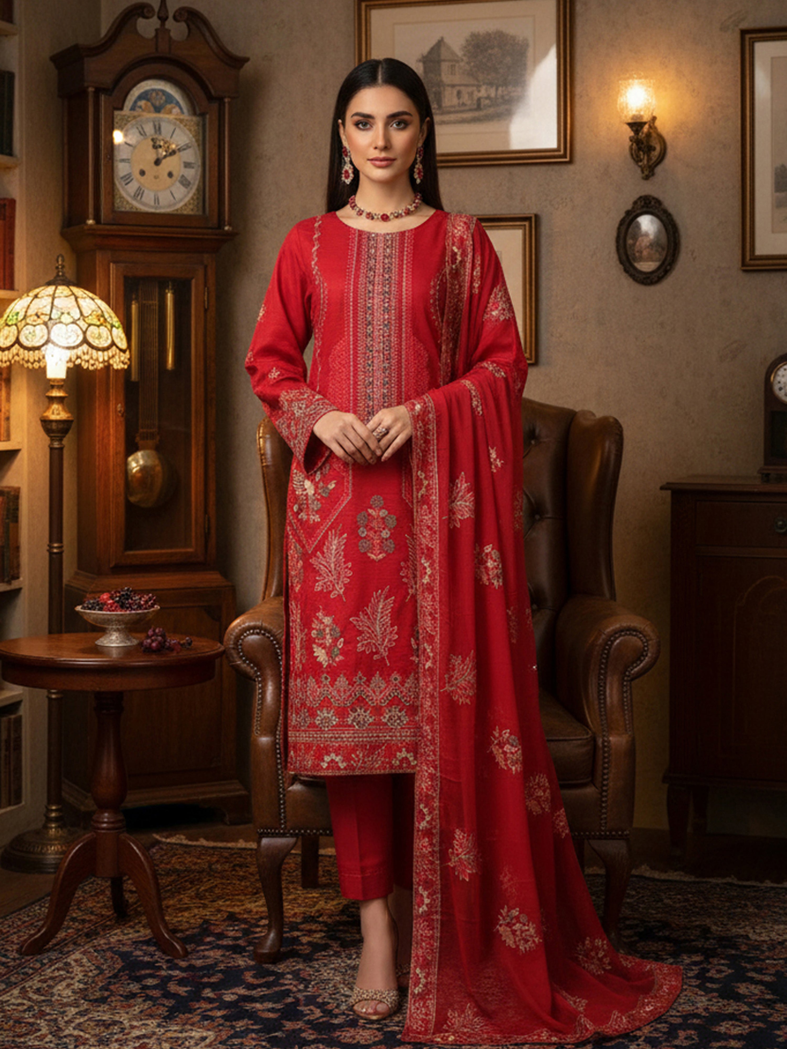ROSHAN DG-872B4 Unstitched LAWN Collection